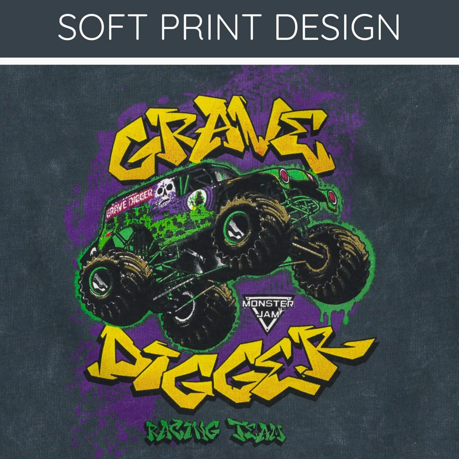 Monster Jam Sudadera de forro polar y pantalones de chándal, conjunto de ropa para niños pequeños a niños grandes, Grab Digger