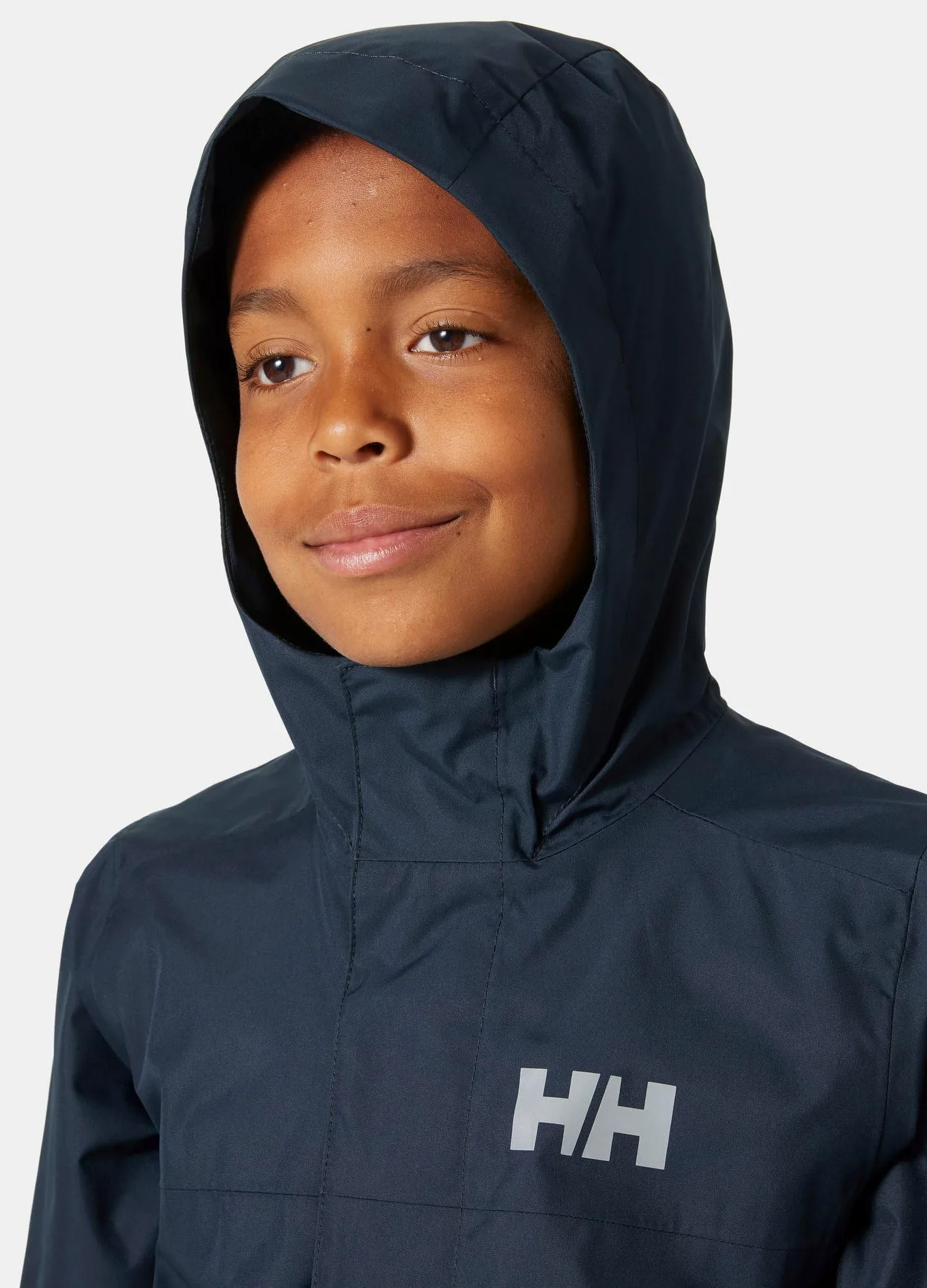 Helly-Hansen Vancouver - Chaqueta impermeable para jóvenes, protección HELLY TECH, costuras selladas, capucha desmontable, puños elásticos