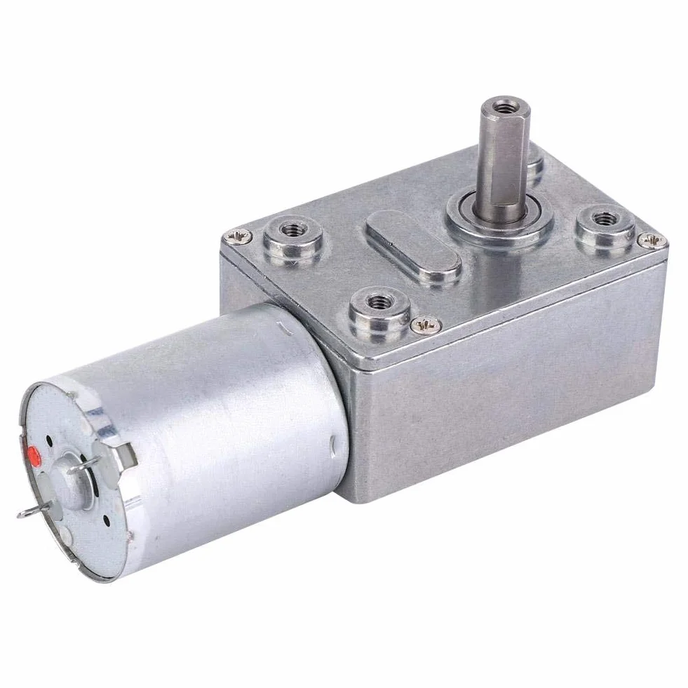 Motor de engranaje helicoidal DC12V 30RPM gran torsión para múltiples propósitos