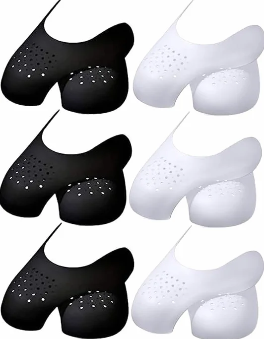 Protector de arrugas de zapatos, 6 pares de protectores de arrugas de zapatos para la mayoría de las arrugas de tenis para mujeres 5-9 hombres 7-12