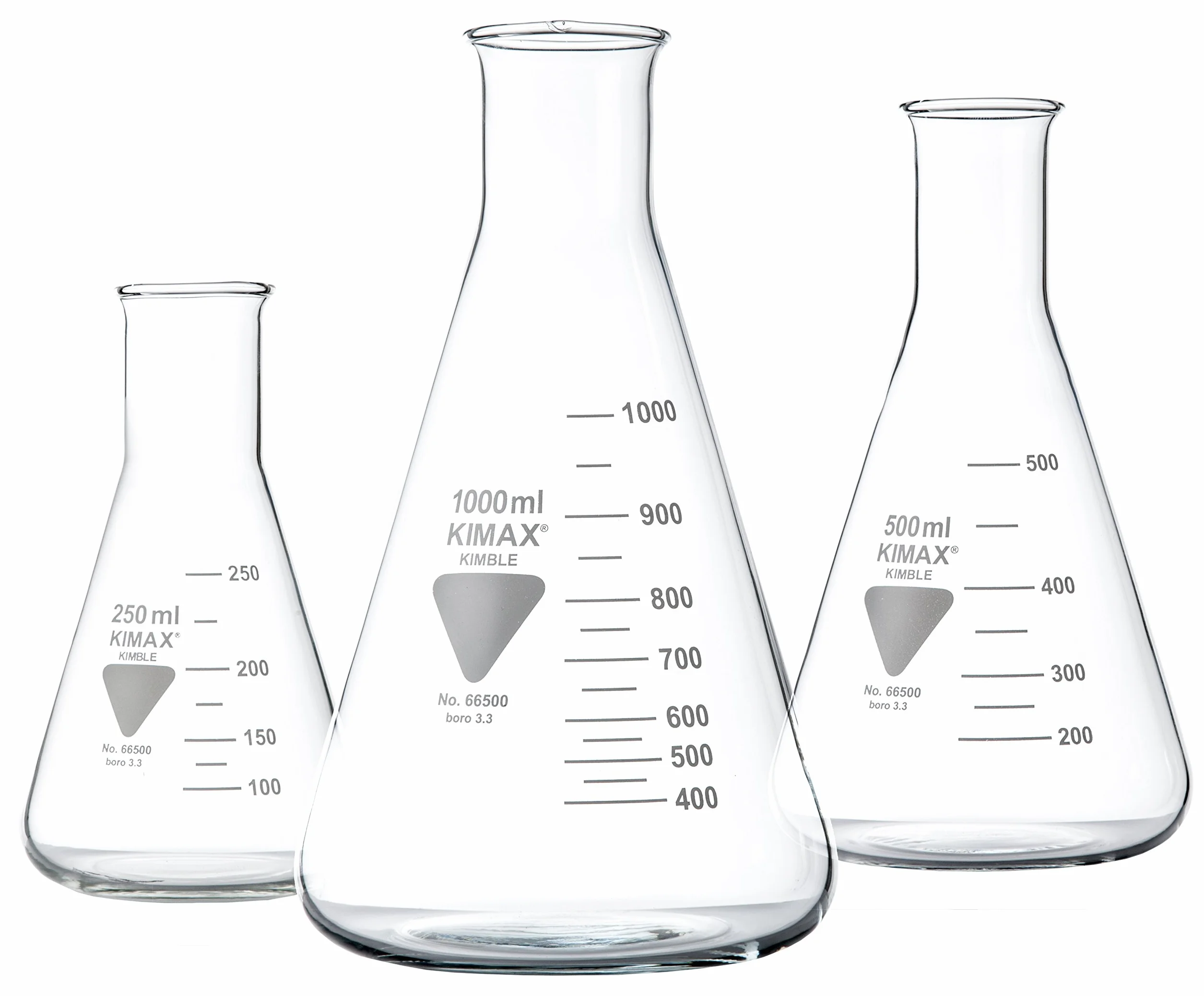 Erlenmeyer de cuello estrecho Kimax Boro 3.3 1000 ml neoLab