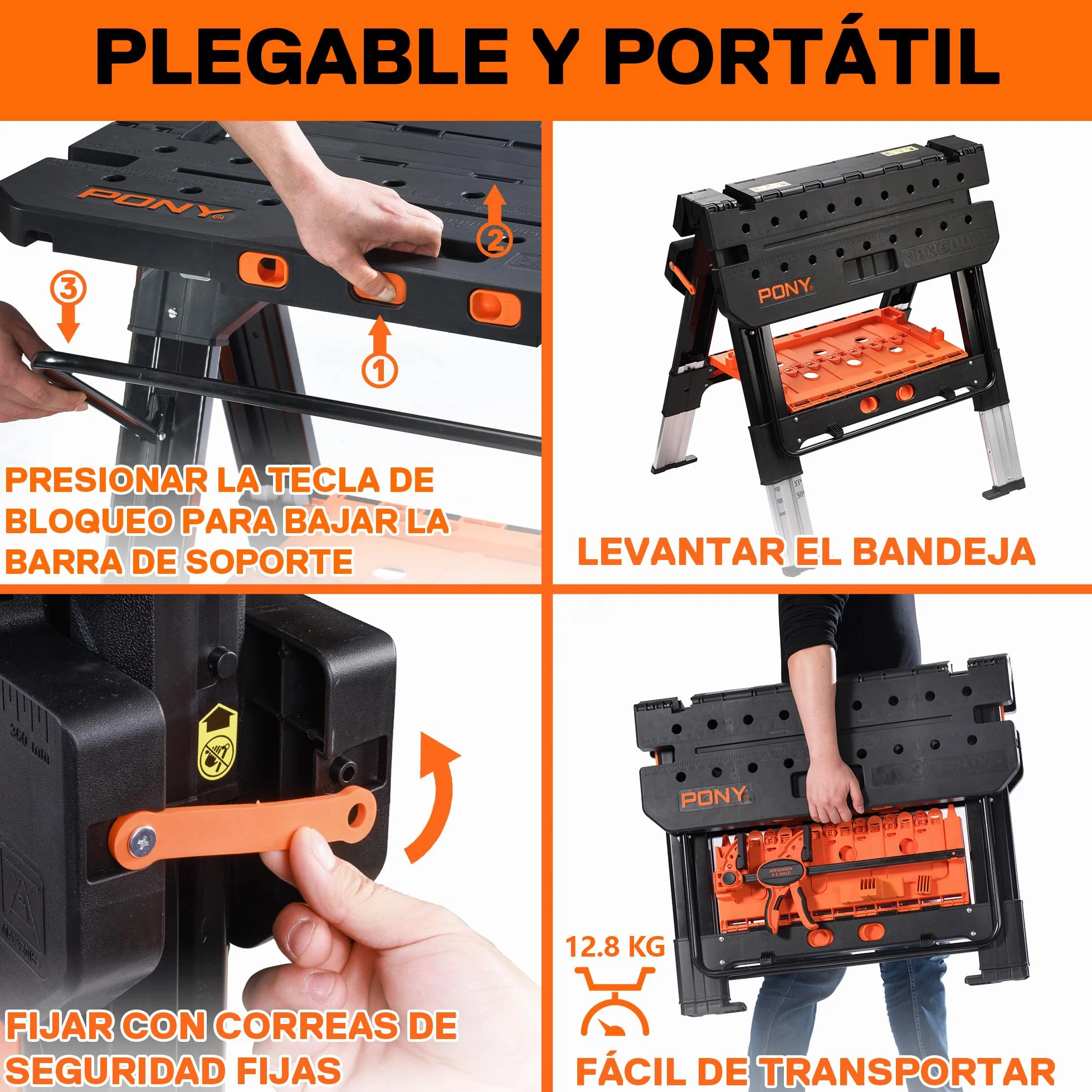 Pony Mesa de Trabajo 2 en 1