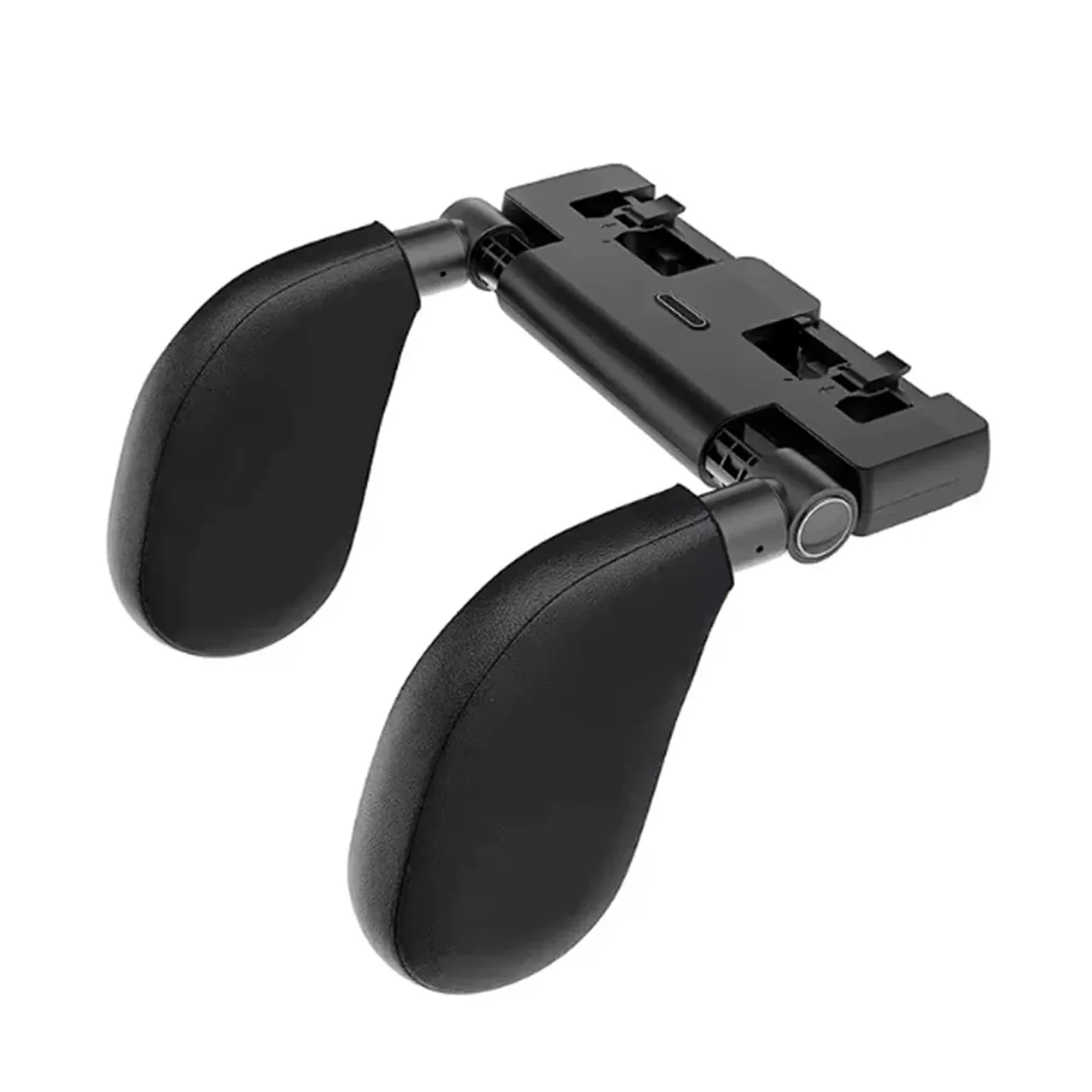 Almohada ajustable para reposacabezas de coche, cojín soporte Cervical, espuma viscoelástica para viaje, asiento pasajero, alivio del dolor cabeza y cuello(Leather style)