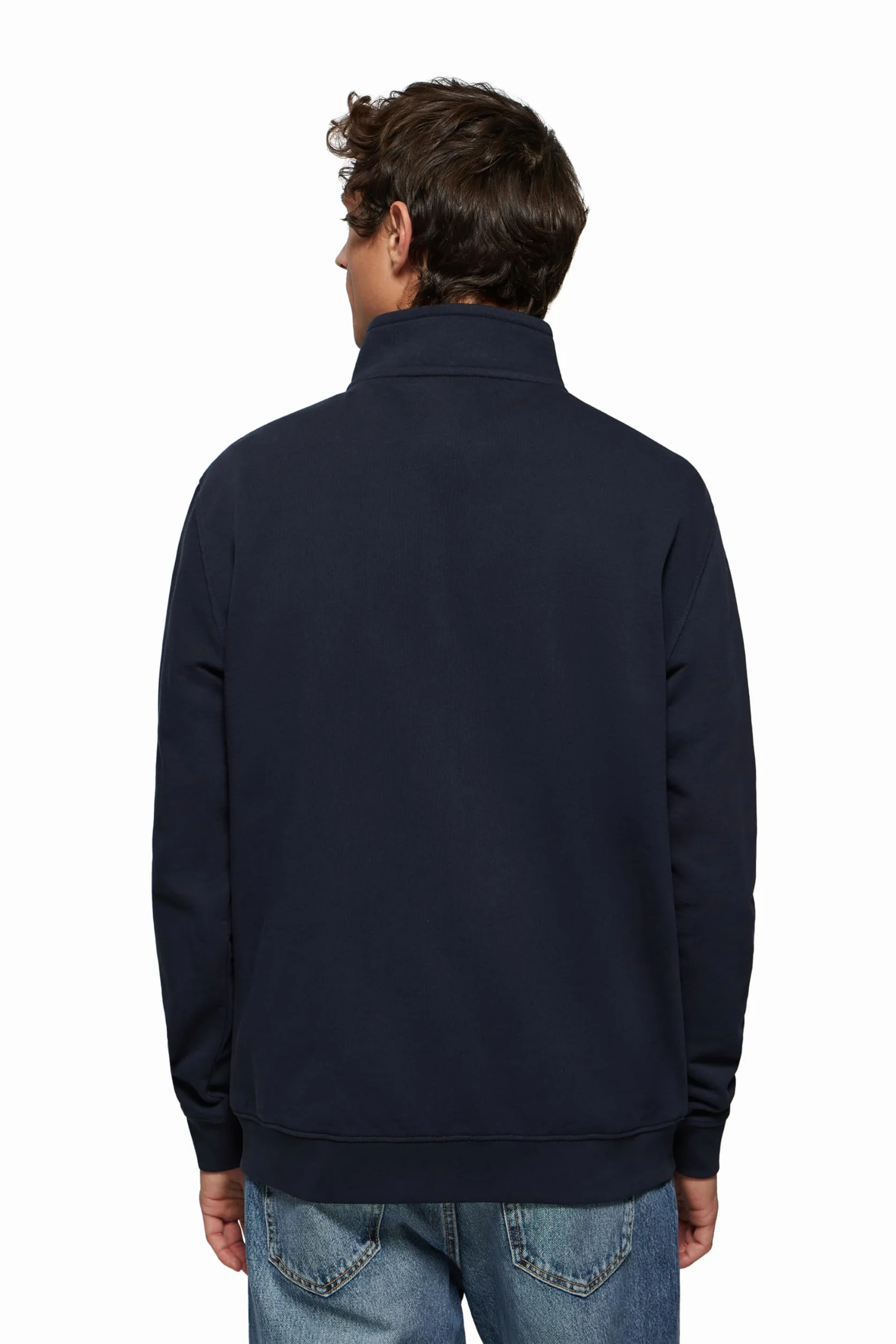 Polo Club Sudadera Hombre Sin Capucha y con Cierre de Cremallera - 100% Algodón - Zipper Neck Sweatshirt Men