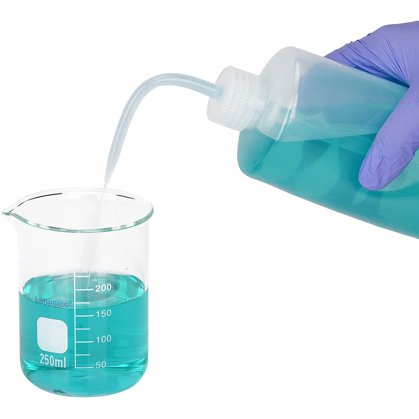 Labasics 500 ml Botella de Lavado de Plástico con Presión, LDPE, Boca Estrecha