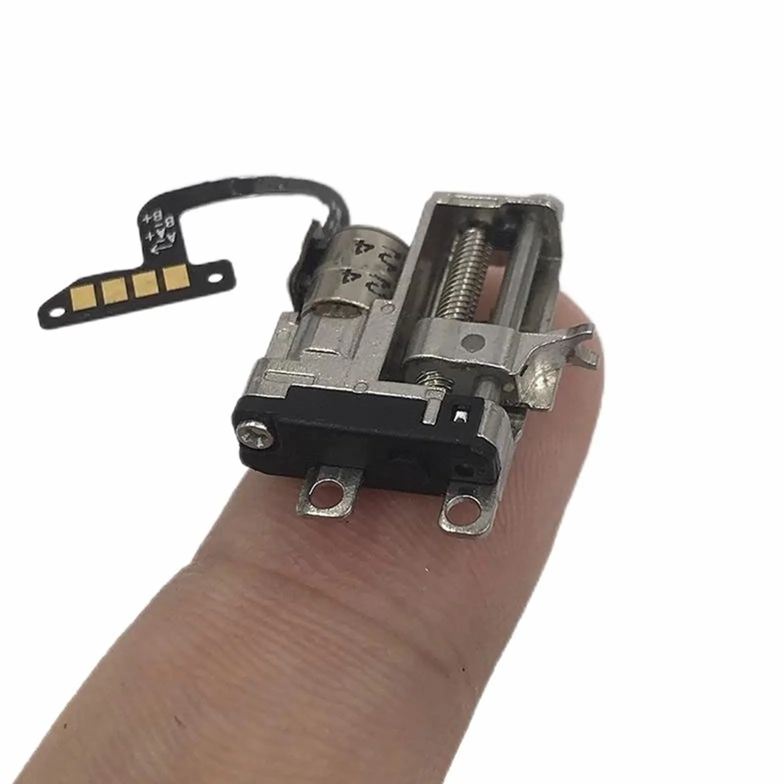 Micromovimiento Módulo de mesa deslizante con motor paso a paso, 2 fases, 4 cables, carrera 10 mm, plataforma elevación tornillo lineal, 5 mm