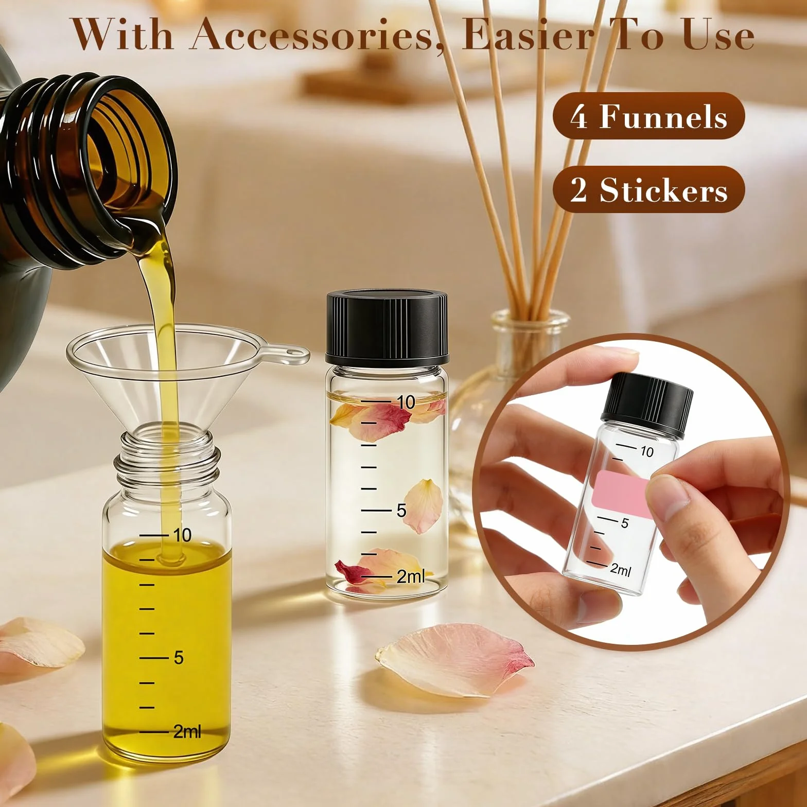20 x 10 ml frascos de muestra transparentes
