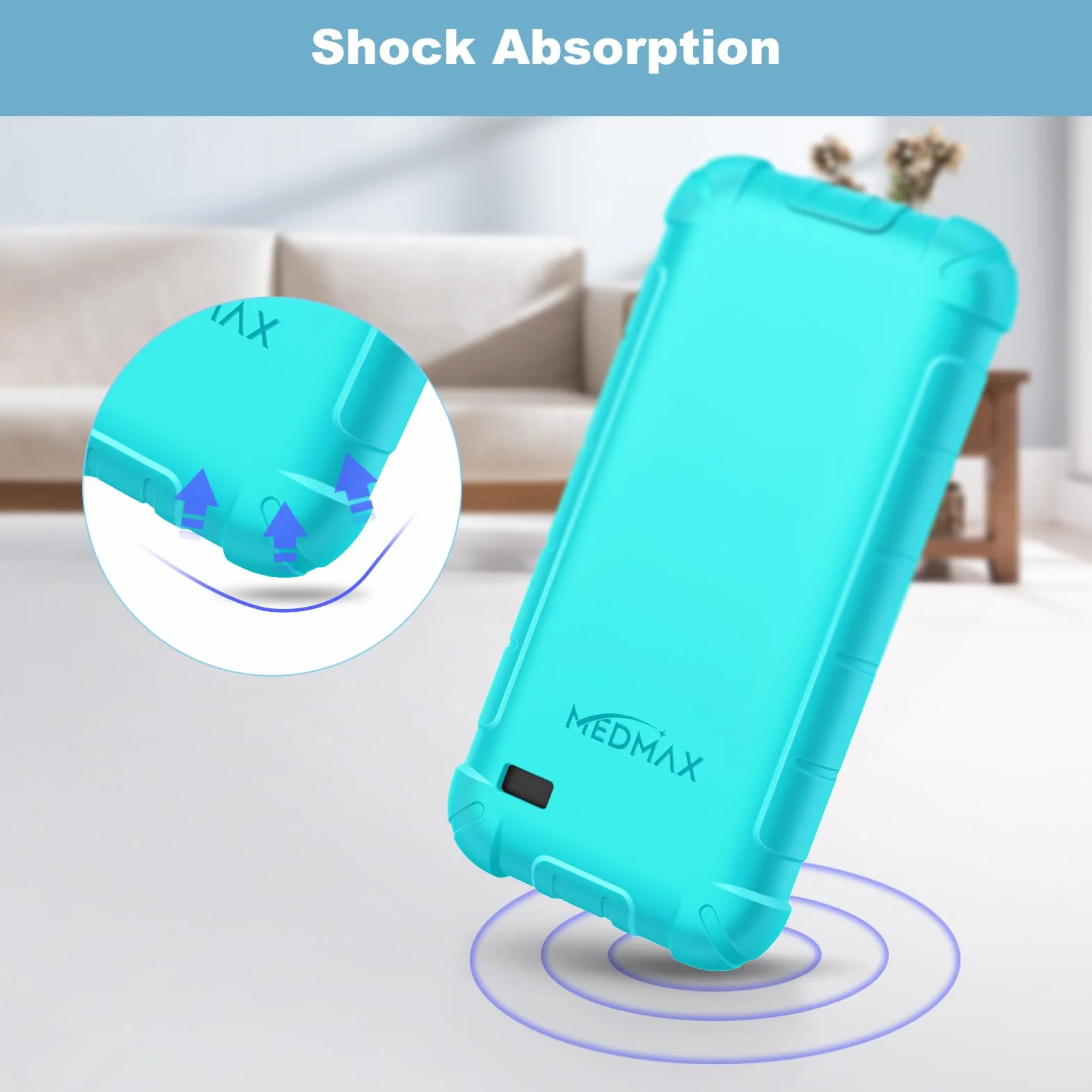 MEDMAX Silicone Custodia Protettiva Antiurto Leggera per Omnipod 5, Verde Menta