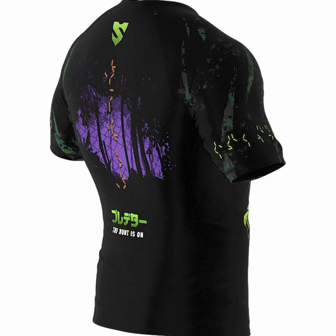 SMMASH Helion Rashguard Hombre Manga Corta para MMA, BJJ, K1