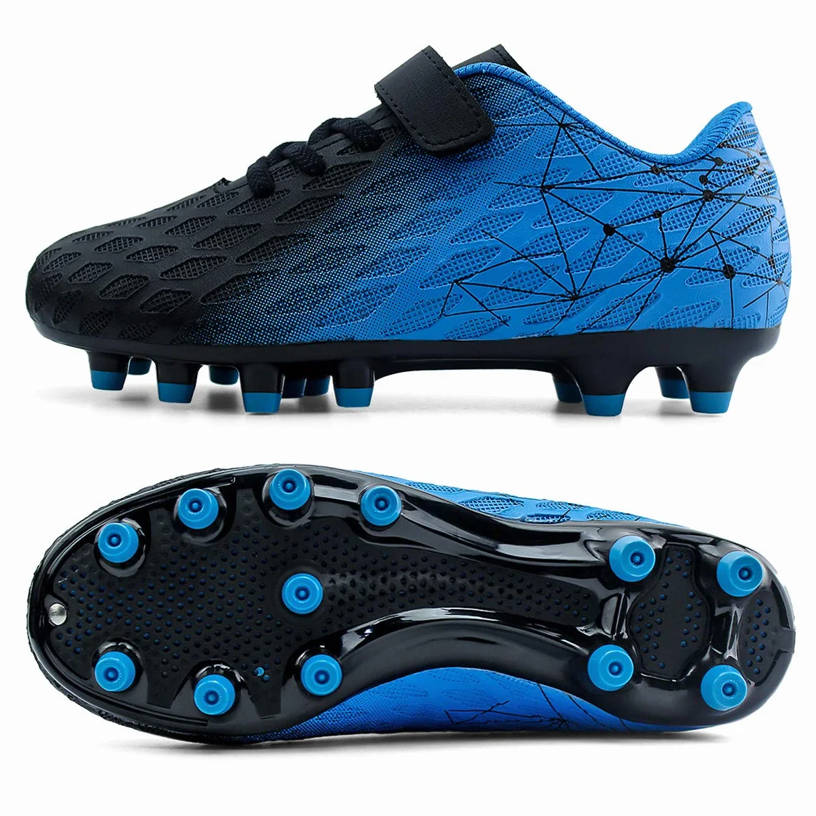 JABASIC Kids Firm Ground Botas de Fútbol para Niños y Niñas