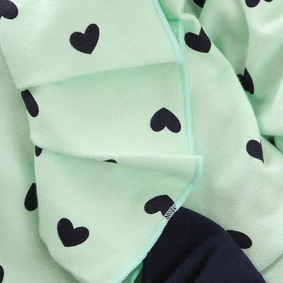 Conjunto de ropa corta para bebé niña, 2 piezas con camiseta y pantalones cortos
