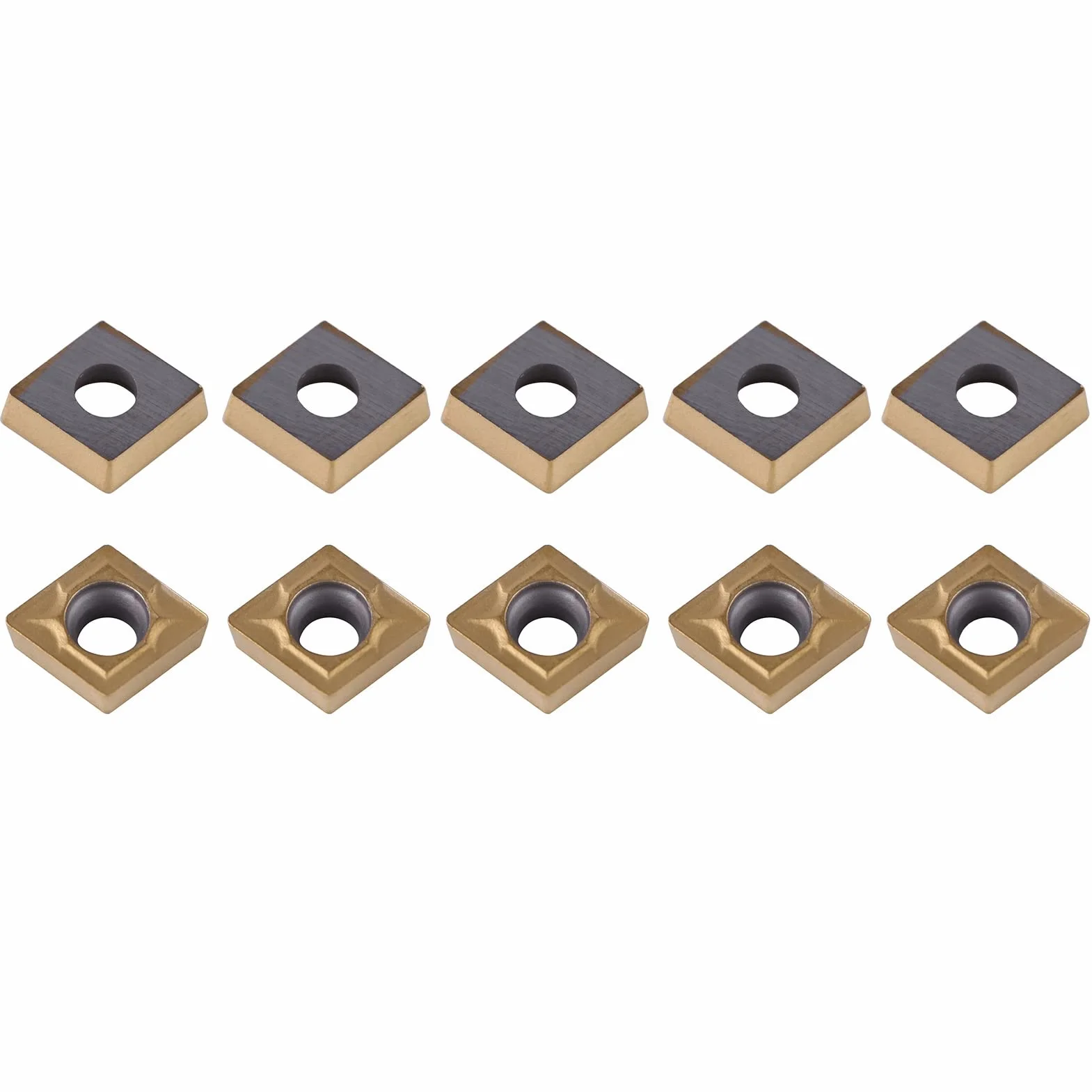 Insertos de torno de carburo CCMT060204 HM YBC251 para herramientas de mecanizado semi de acero