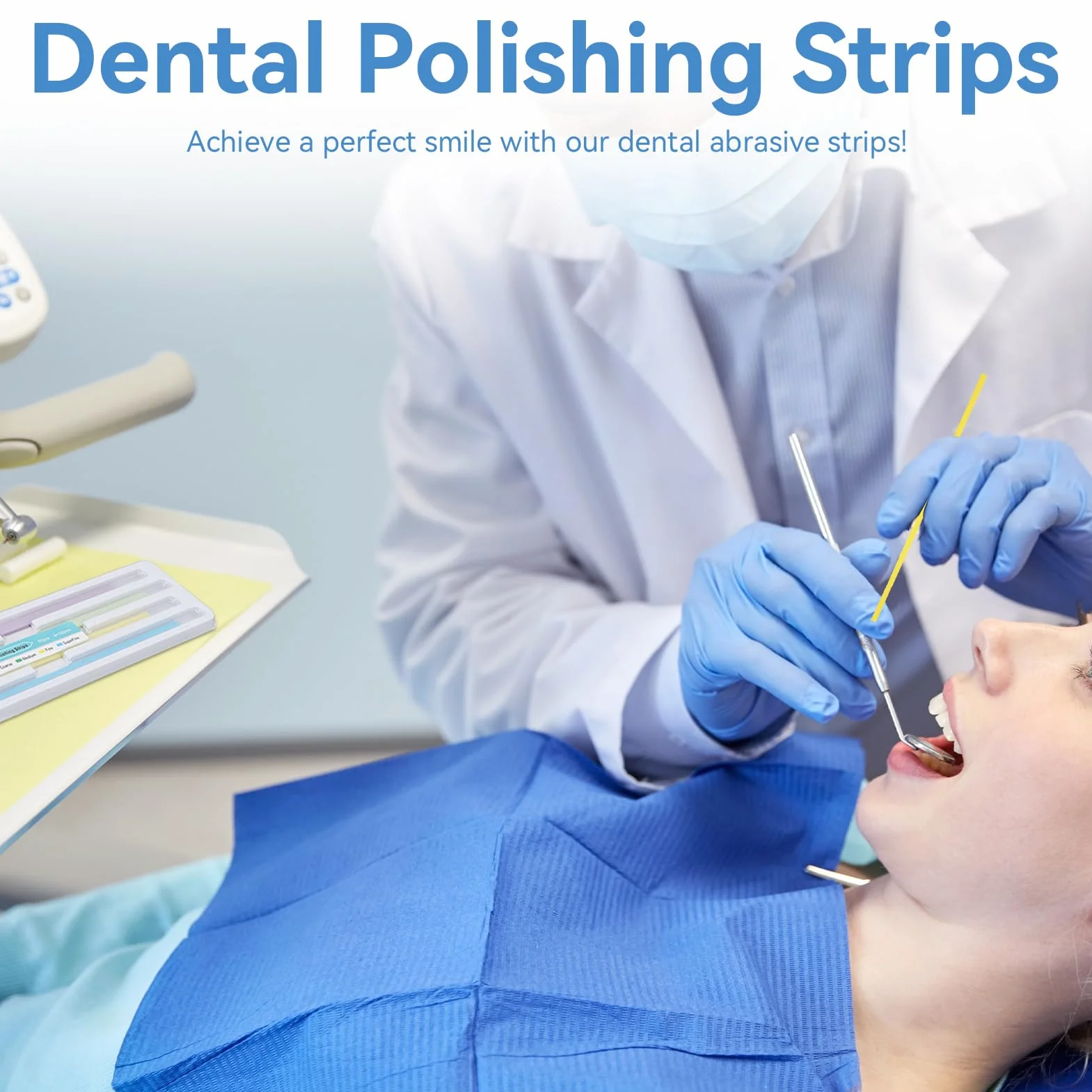 60 PCS Tiras De Pulido Dental Para Pulir Los Dientes, 4 Colores Resistente Al Desgaste Plástico Dental Papel De Lija Lima Dental Portátil