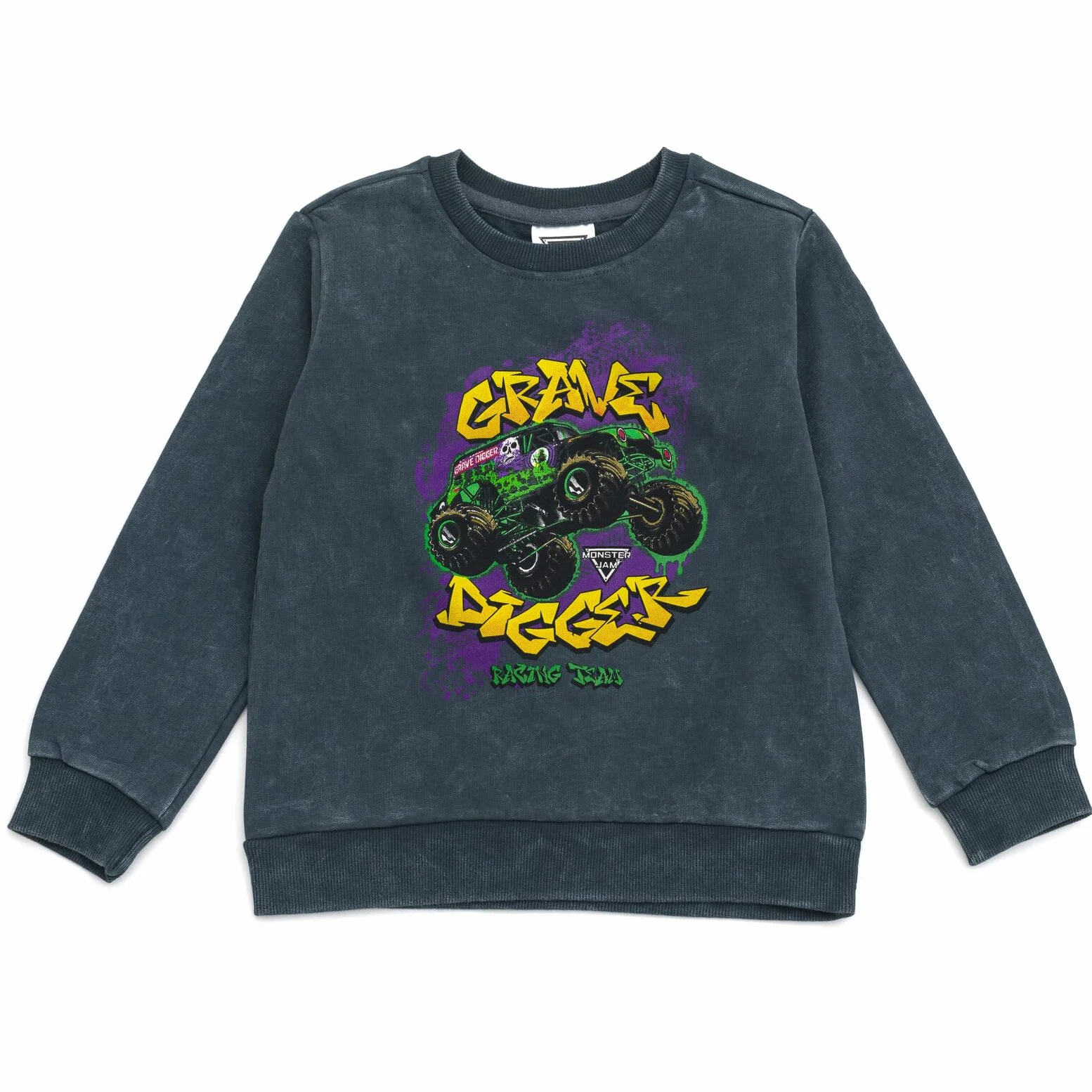 Monster Jam Sudadera de forro polar y pantalones de chándal, conjunto de ropa para niños pequeños a niños grandes, Grab Digger