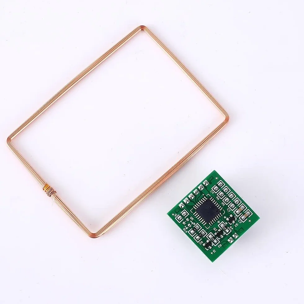 DONGKER Módulo de lector RFID 134.2KHZ sin contacto con antena ISO 11784/85