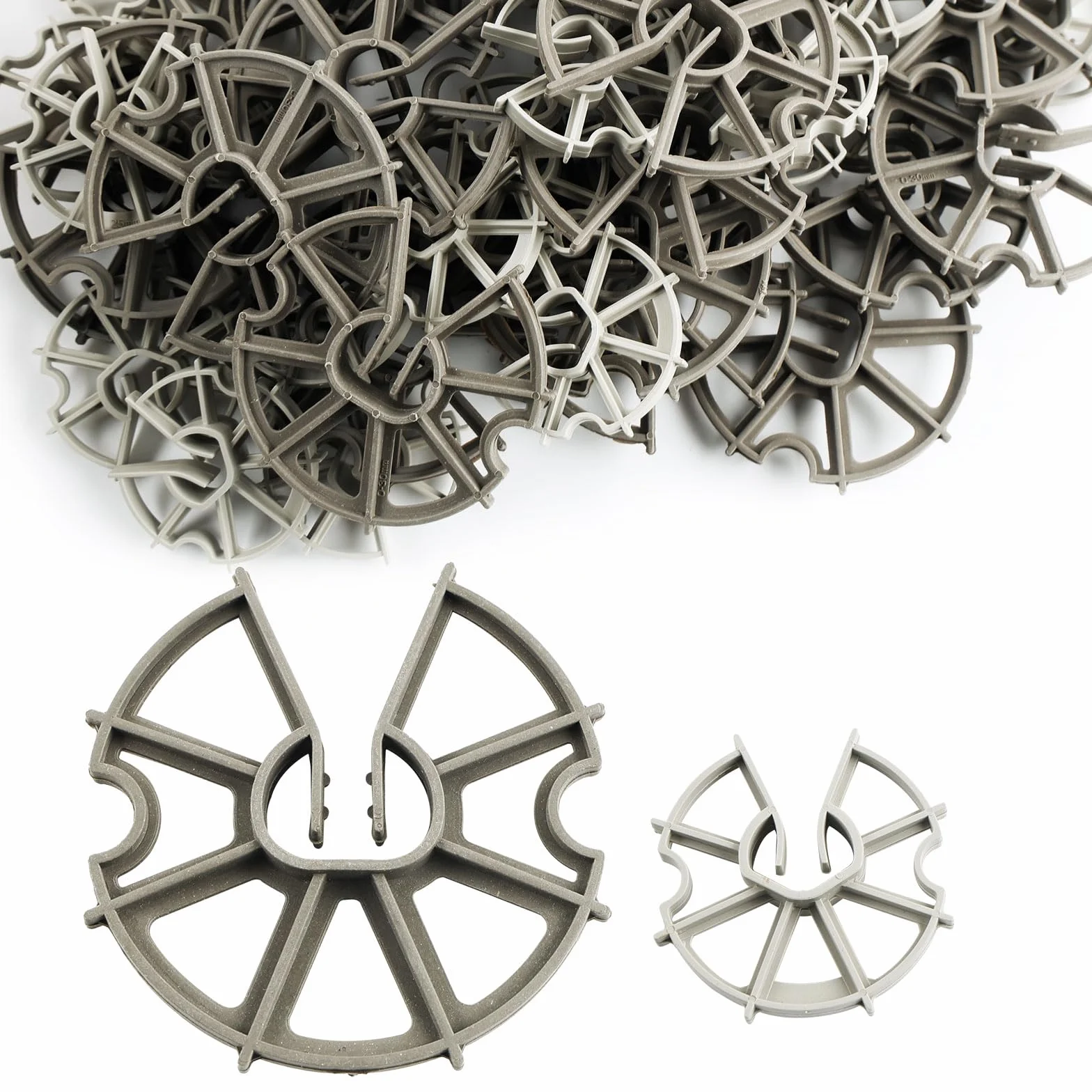 Cuñas de Refuerzo 60mm-85mm, Espaciador de Refuerzo Vertical, Estrella, 50 Piezas