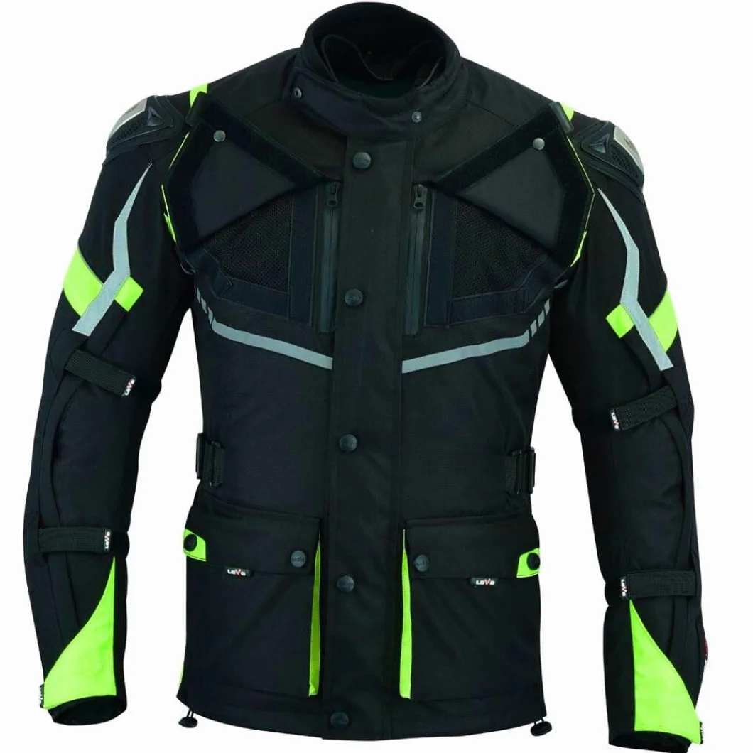 LOVO - Chaqueta Moto Tricapa 4 Estaciones Hombre - Chaqueta Moto Hombre con Protecciones Homologadas para Invierno y Verano - Cazadora de Alta Protección Longitud 3/4 - Funcionalidad y Seguridad Total