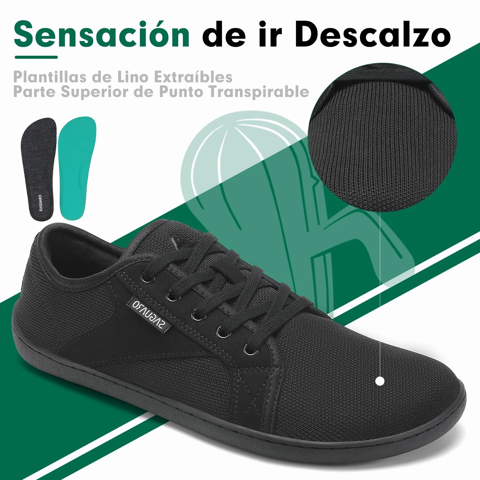 SAGUARO Luck I Minimalistas Zapatillas Unisex Barefoot 36-48