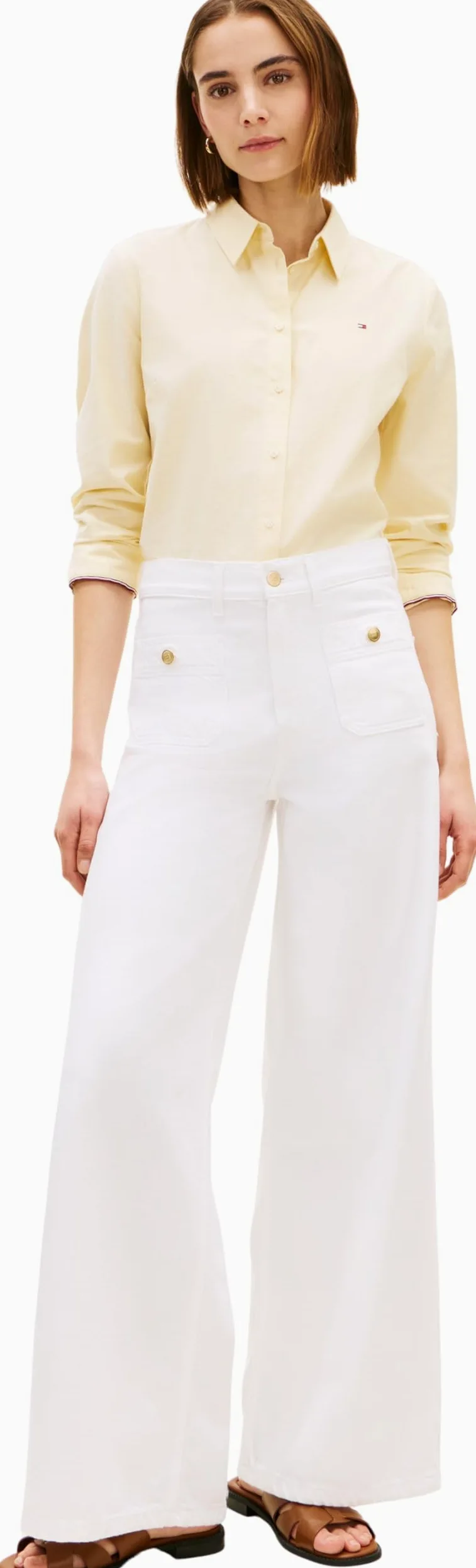 Tommy Hilfiger Dnm Clr 70's Wide Leg HW Ww0ww48576 - Otros Pantalones Vaqueros Mujer