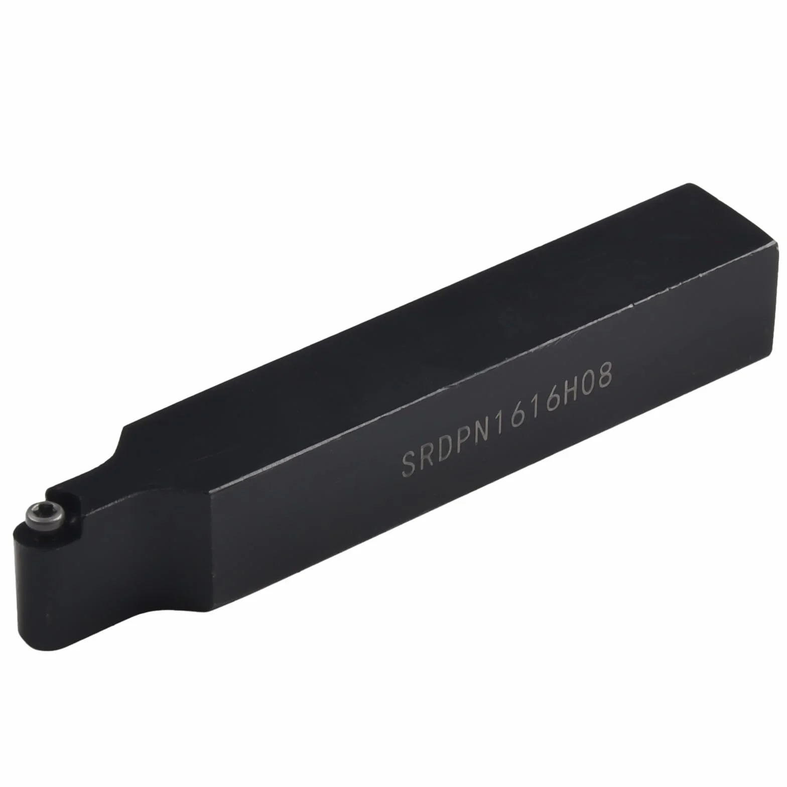 Soporte de herramientas de torneado externo 16x100mm SRDPN1616H08 con 10 insertos RPMT08T2M0E-JS de carburo para acabado
