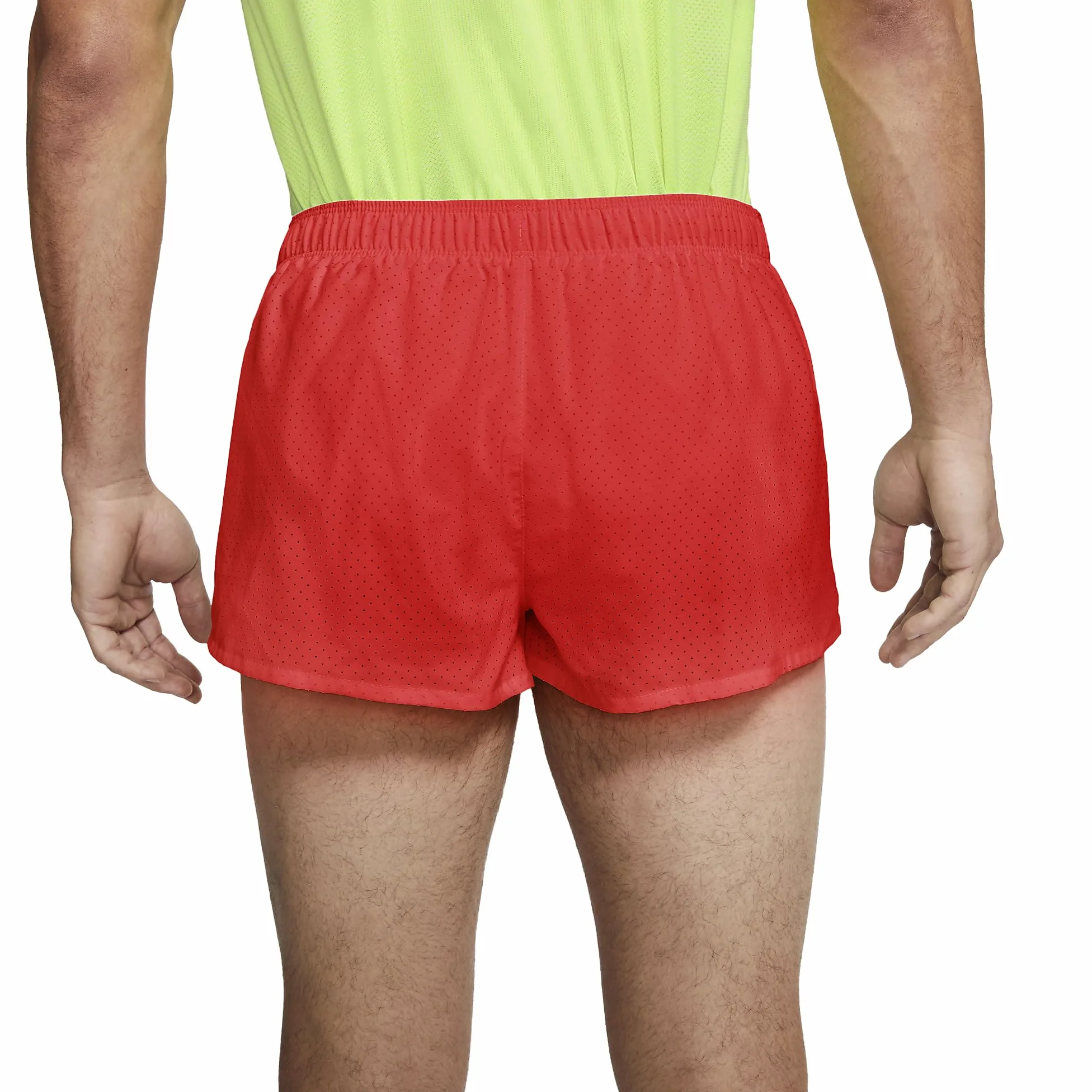 Nike Dri-FIT Fast Bright Crimson CJ7845-635 - Pantalones cortos de carreras para hombre, 5 cm