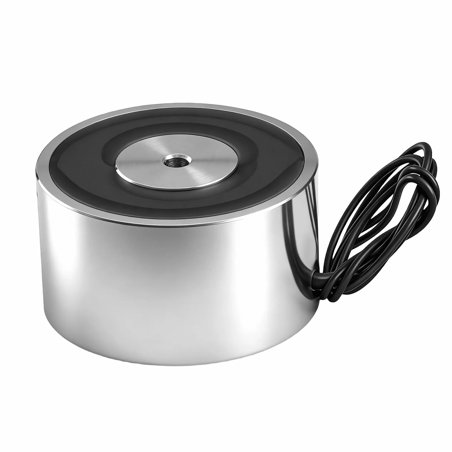 Heschen Electroimán P65/30 24V CC 80kg Atracción Plateado Cilíndrico