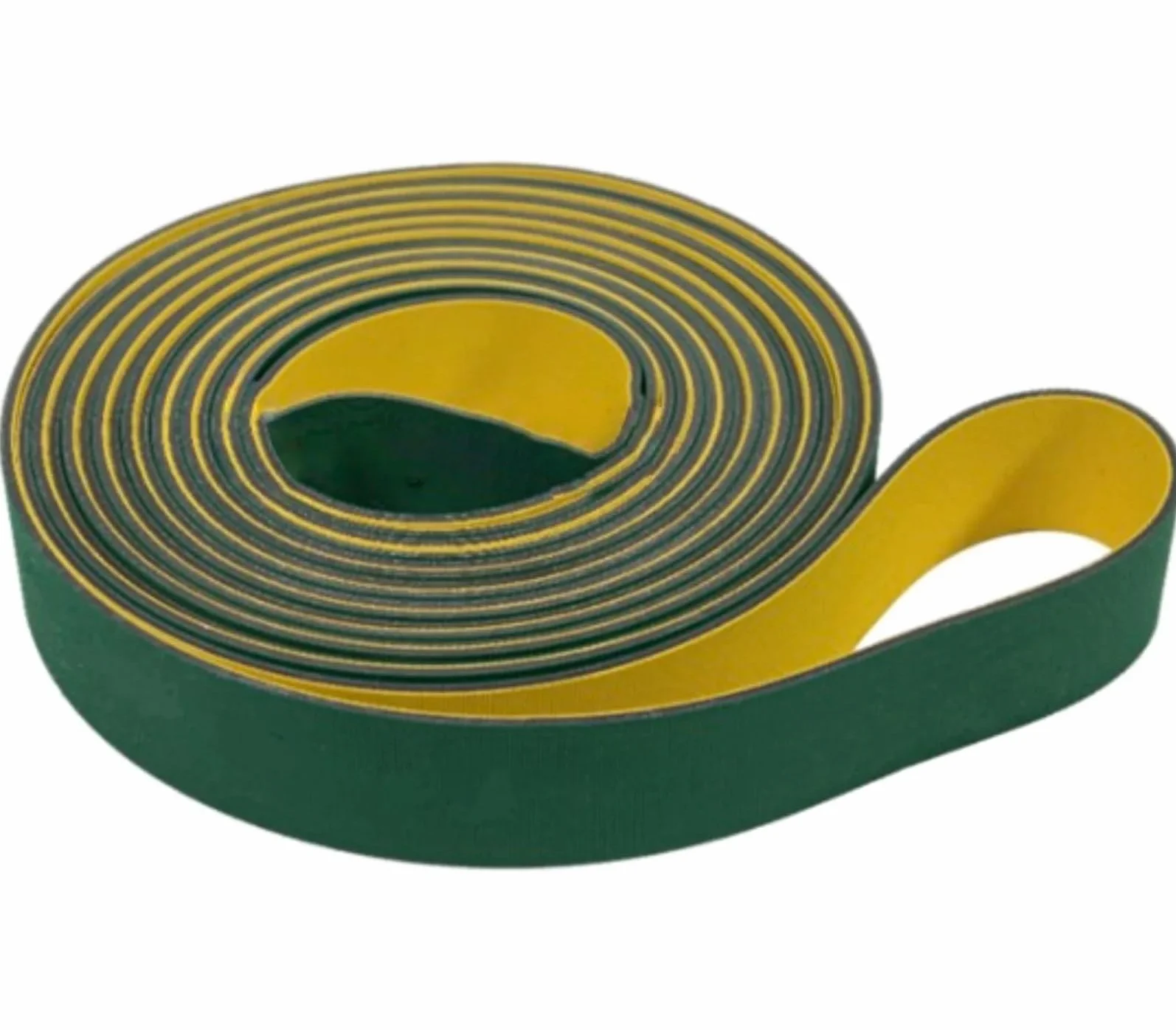 Correa de Nailon Plana 2mm 800mm-3600mm 3000x35x2 Amarillo-Verde