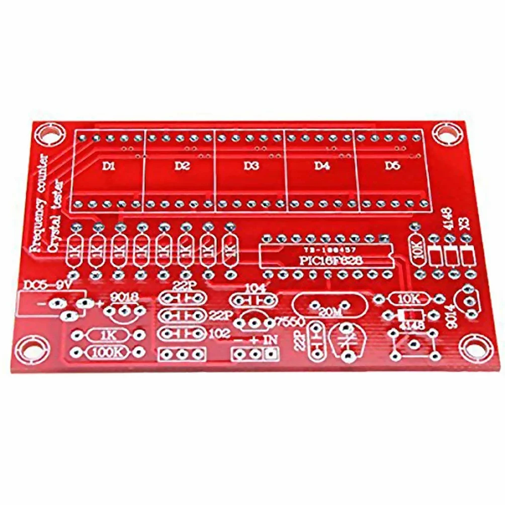 ARCELI Medidor de Frecuencia Digital LED 1Hz-50MHz Kit de Probador Oscilador de Cristal