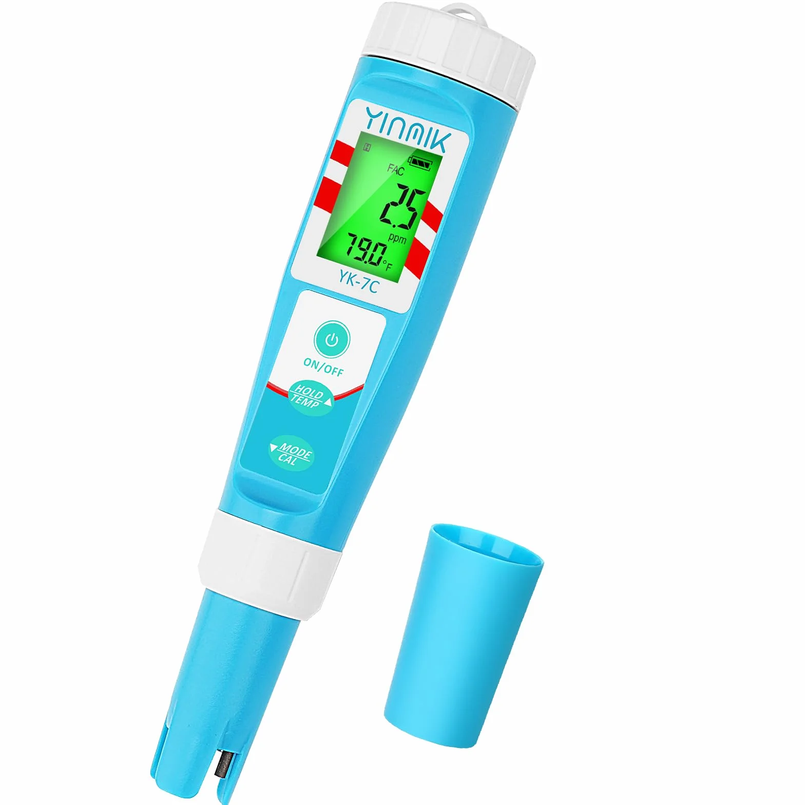 YINMIK Medidor Cloro Piscina Digital, Kit Cloro y pH para Piscina y Acuario