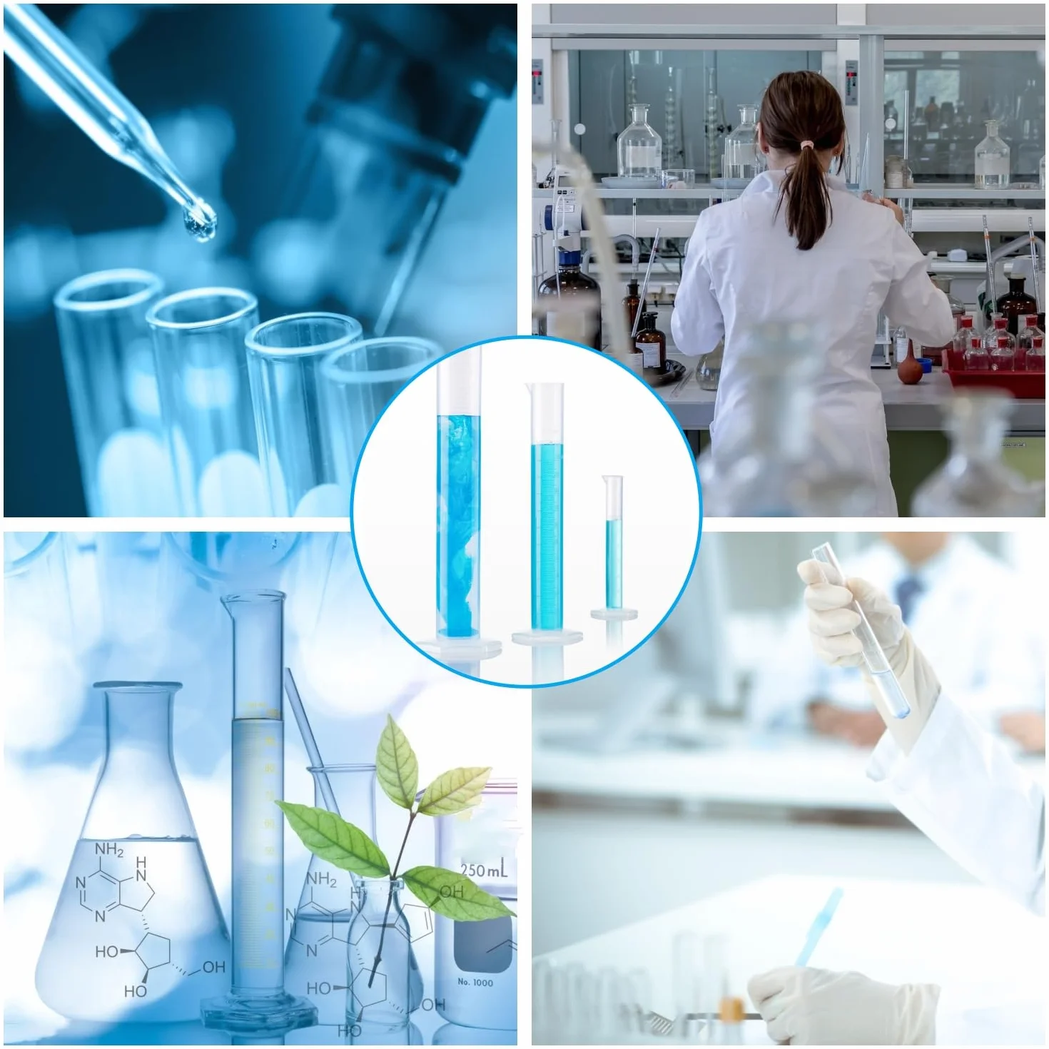 Cilindros Medidores de Plástico 100ml Probeta Graduada Laboratorio