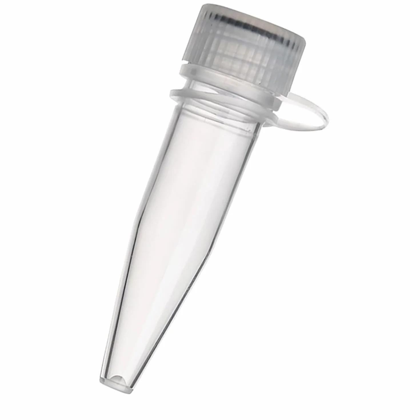 Tubos Criogénicos de Plástico Transparente 1,5 ml con Tapón de Rosca - Paquete 50 para Almacenamiento de Muestras de Laboratorio