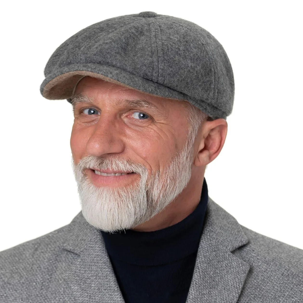 Stetson Hatteras Doubleface Gorra Newsboy Sostenible Hecho en UE Hombre Otono Invierno