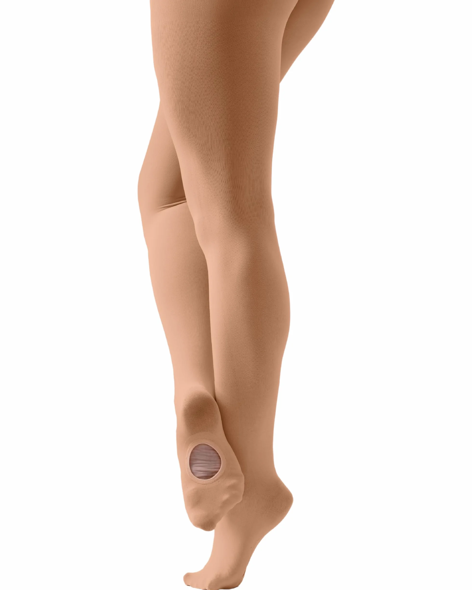Mallas de ballet convertibles 70 denier alto rendimiento rosa marrón