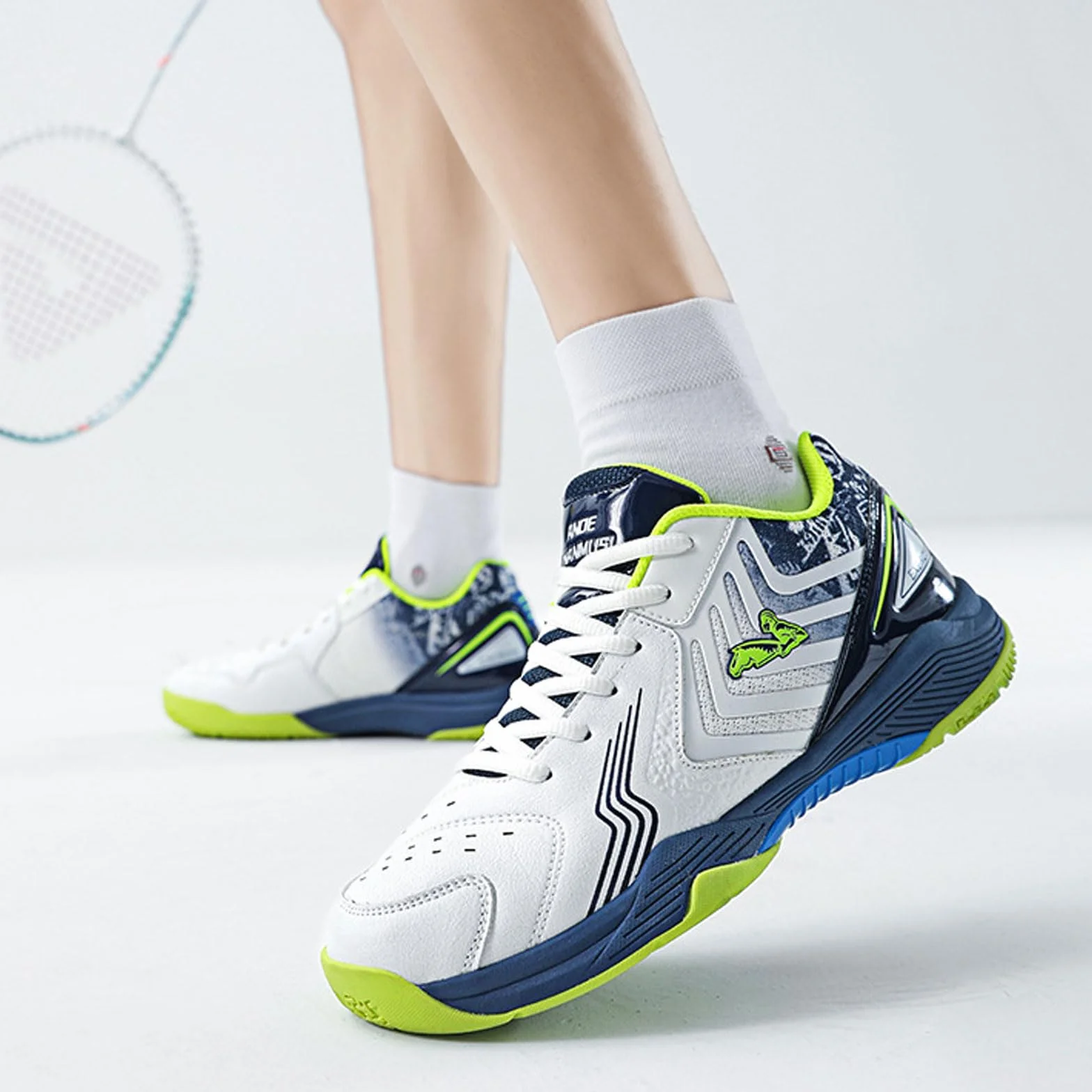 Zapatillas De Voleibol,Zapatos De BáDminton Hombre,Zapatillas Tenis Antideslizante Zapatillas Voleibol Hombre Ligero Zapatos Deportivos Transpirable para Hombre Adulto Fitness Bádminton