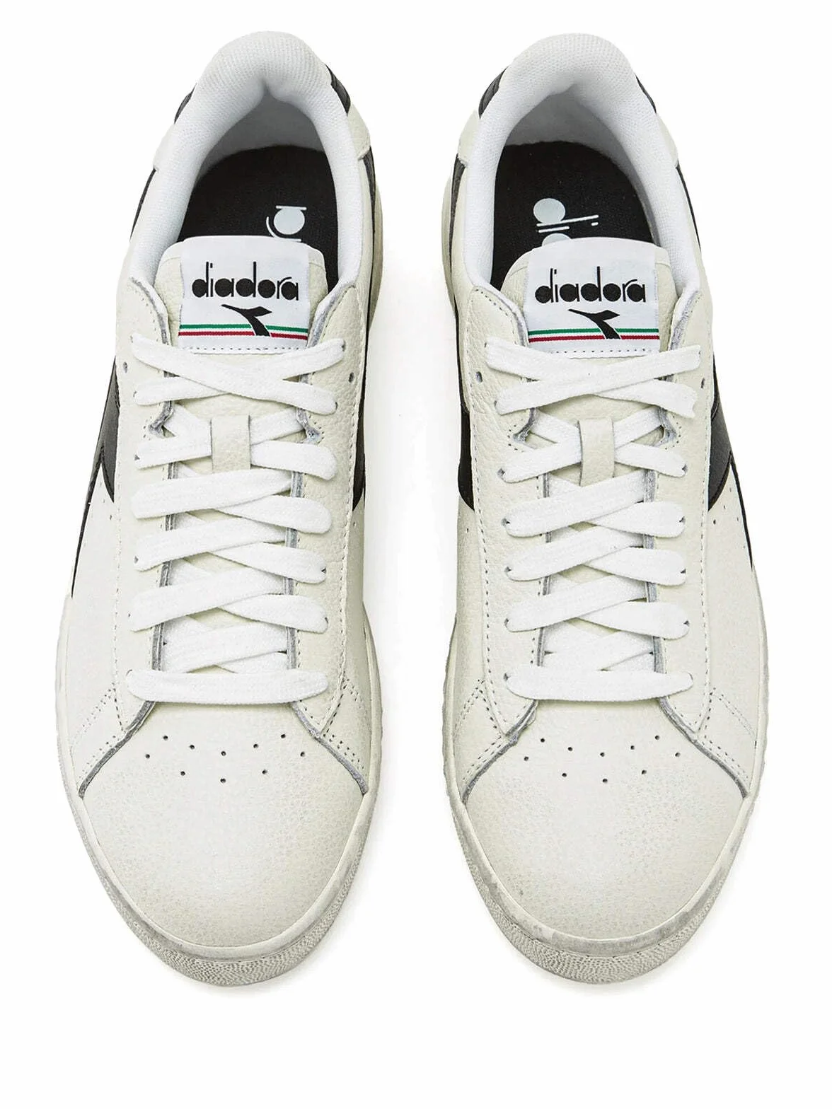 Diadora Game Low Waxed Bianco Rosso