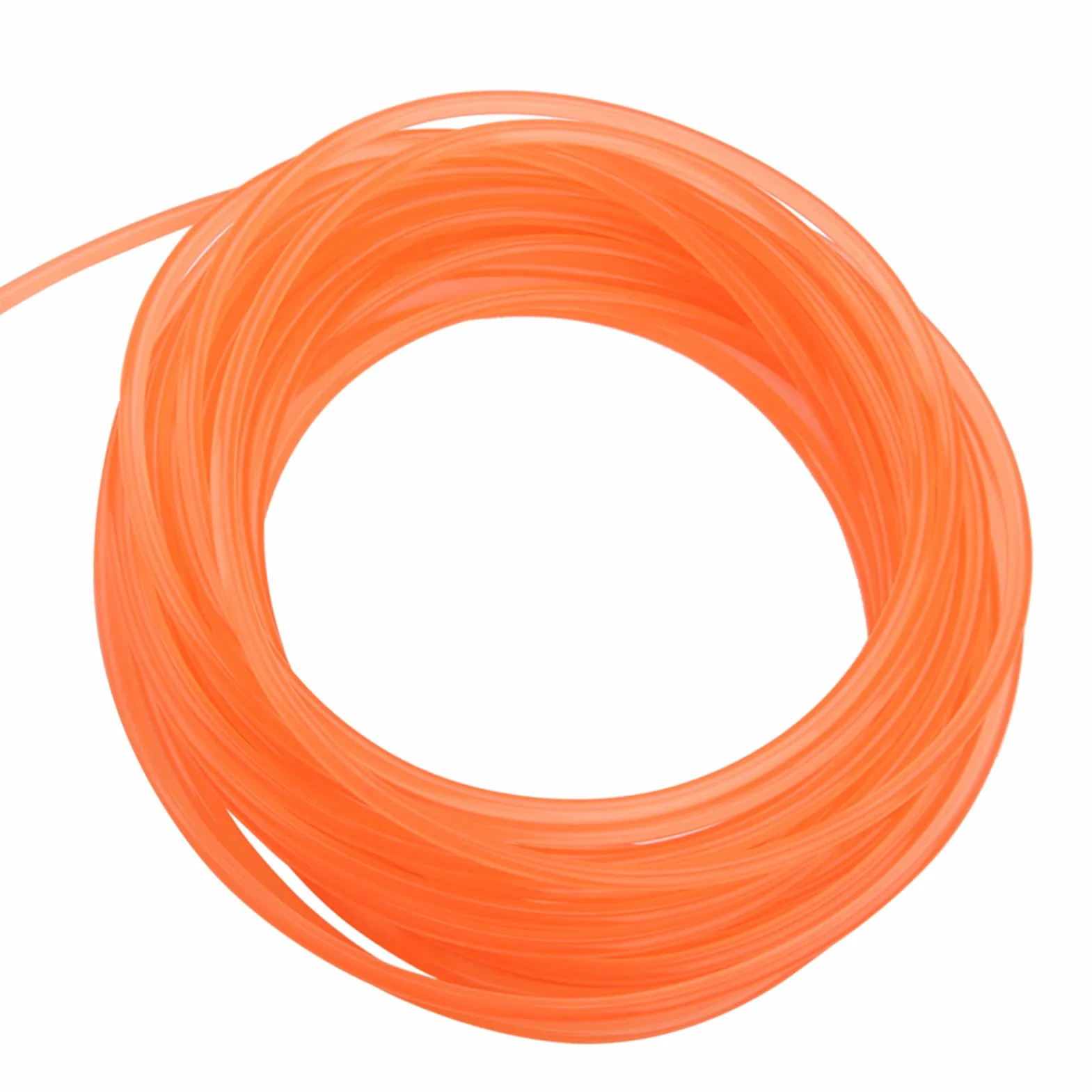 Correas redondas de uretano de alto rendimiento PU 5mm 10m para transmisión naranja