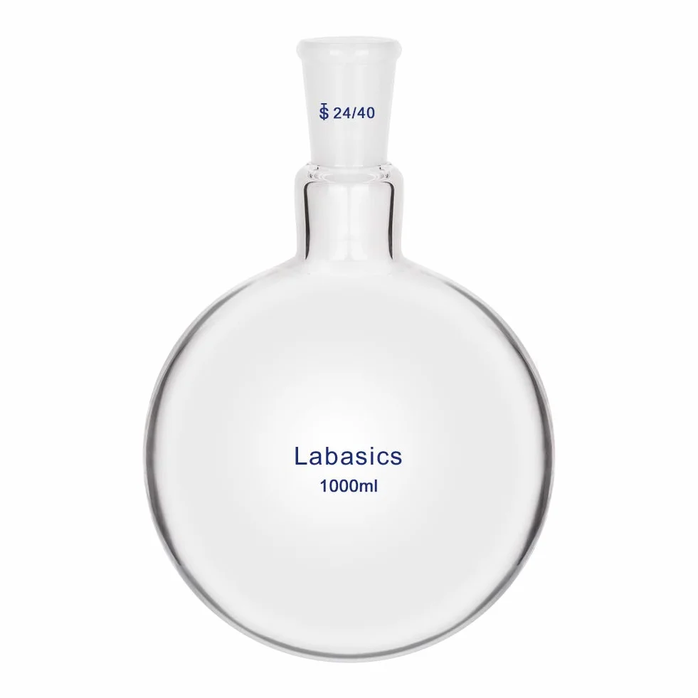Labasics Cristal Matraz de Fondo Redondo 1000ml Cuello Único 24/40