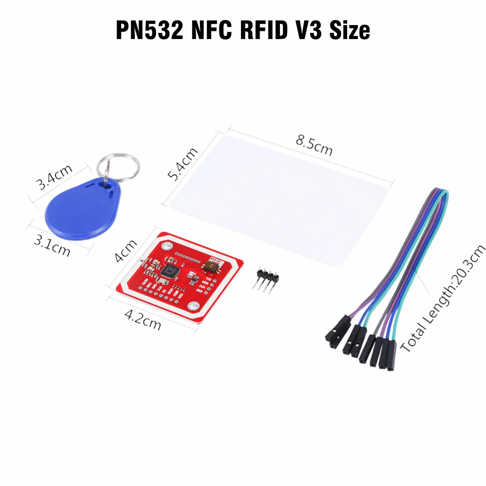 PN532 NFC NXP Módulo RFID V3 Kit Lector I2C SPI HSU 2 Piezas