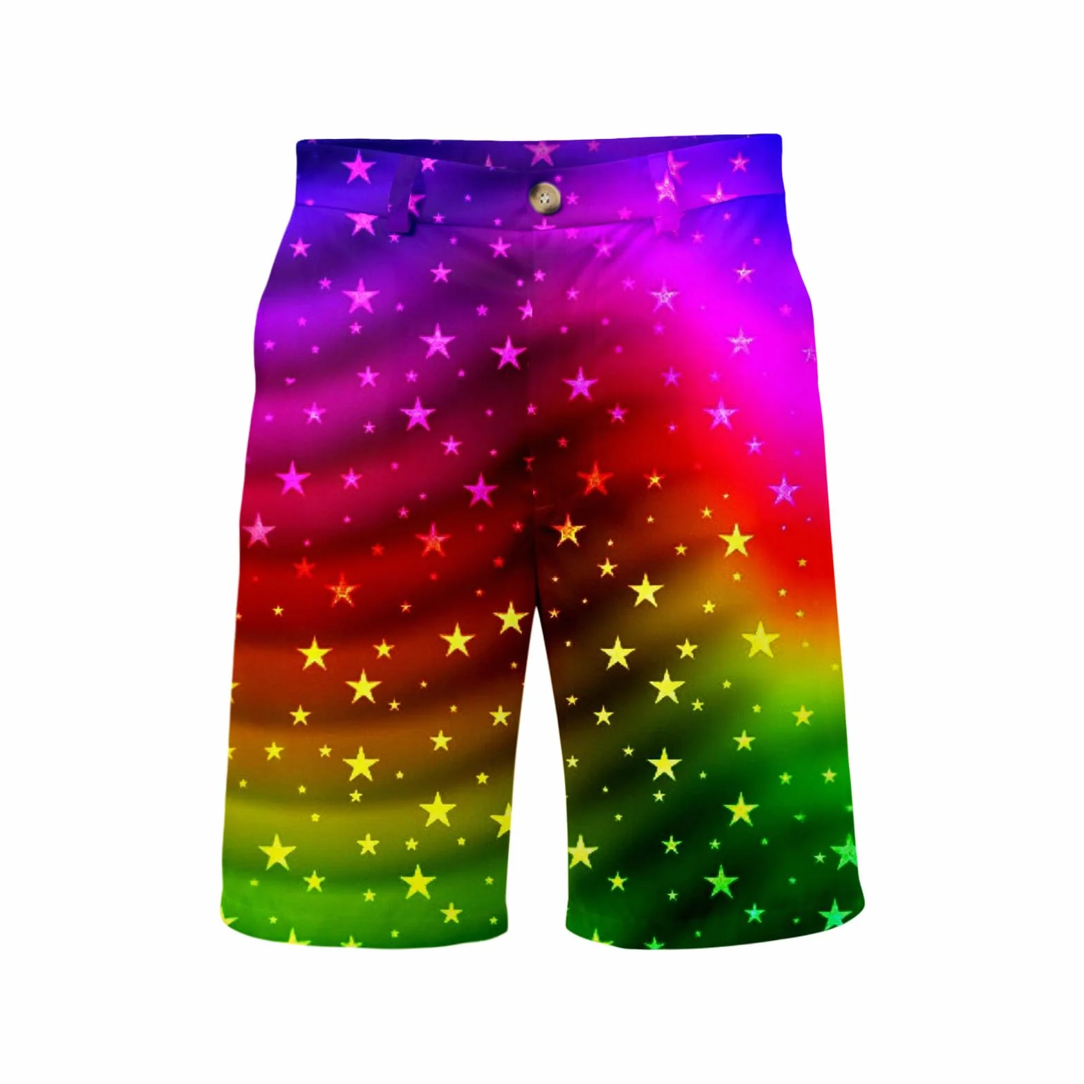 Conjunto chaqueta de traje manga corta hombre estampado arco iris 2 piezas pantalones cortos para playa orgullo gay