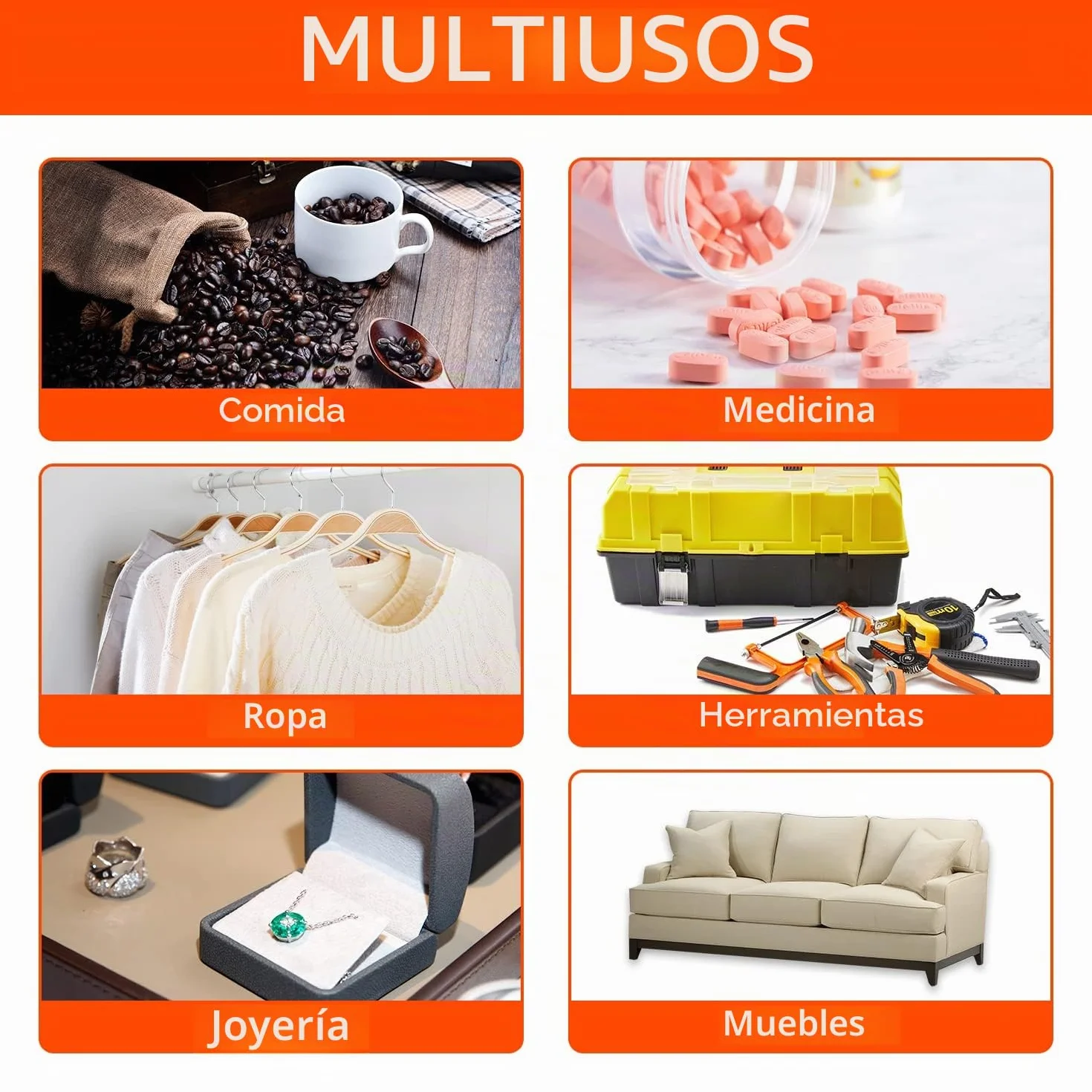 Fonday 100 Paquetes de Gel de Sílice de Grado Alimenticio Desecante Absorbente de Humedad