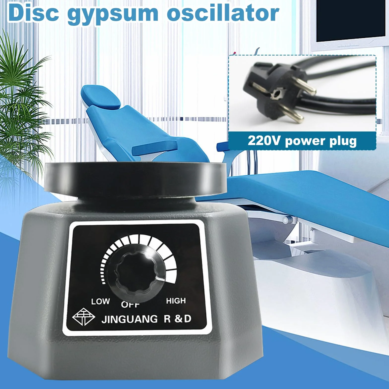 Placa vibratoria para yeso 220 V 100 W velocidad ajustable