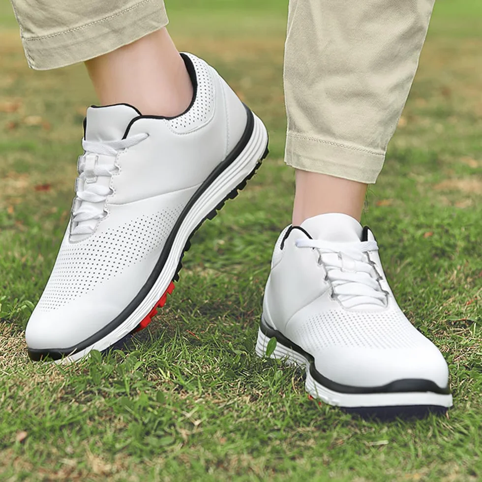 Zapatos de Golf Sin Clavos Transpirables Al Aire Libre para Hombres para Hombres y Mujeres