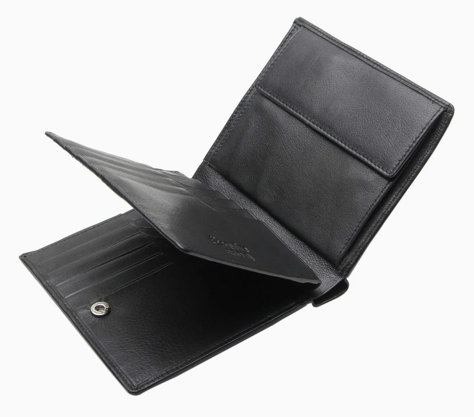 Esquire Frankfurt Cartera RFID Protección Cuero 11 cm, Negro, Talla única