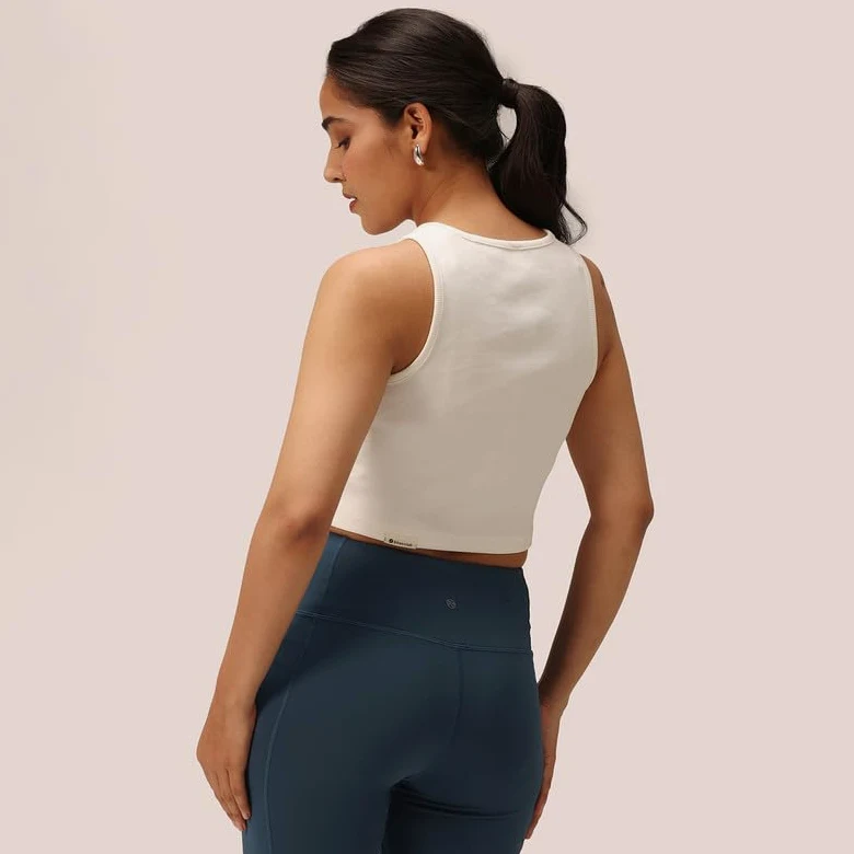 BlissClub Blissentials - Camiseta de tirantes para mujer, tejido elástico, ajuste cómodo, esencial para el día a día