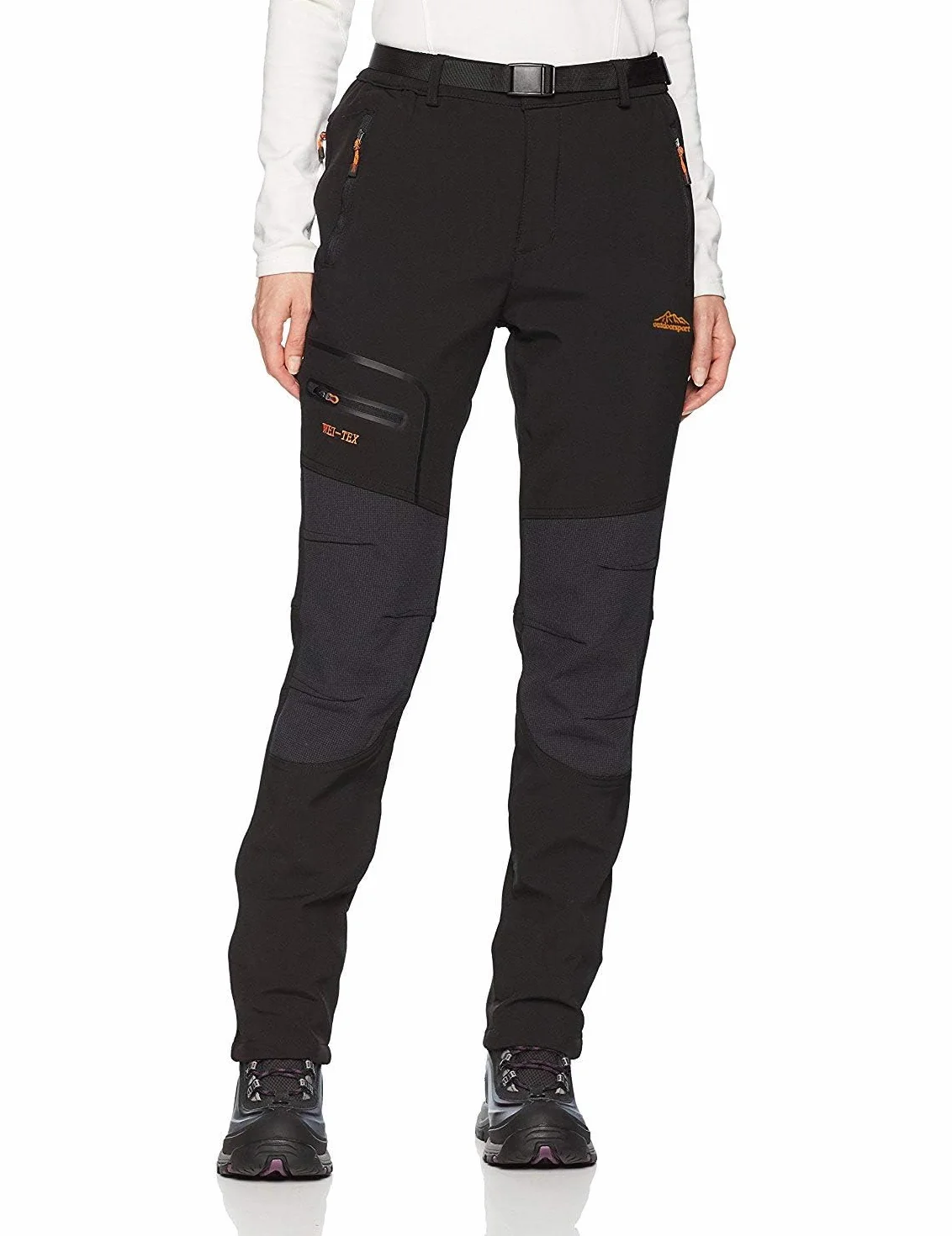 BenBoy Pantalones de Nieve Montaña Mujer Impermeables Invierno Calentar Pantalones Trekking Escalada Senderismo Esquiar Softshell