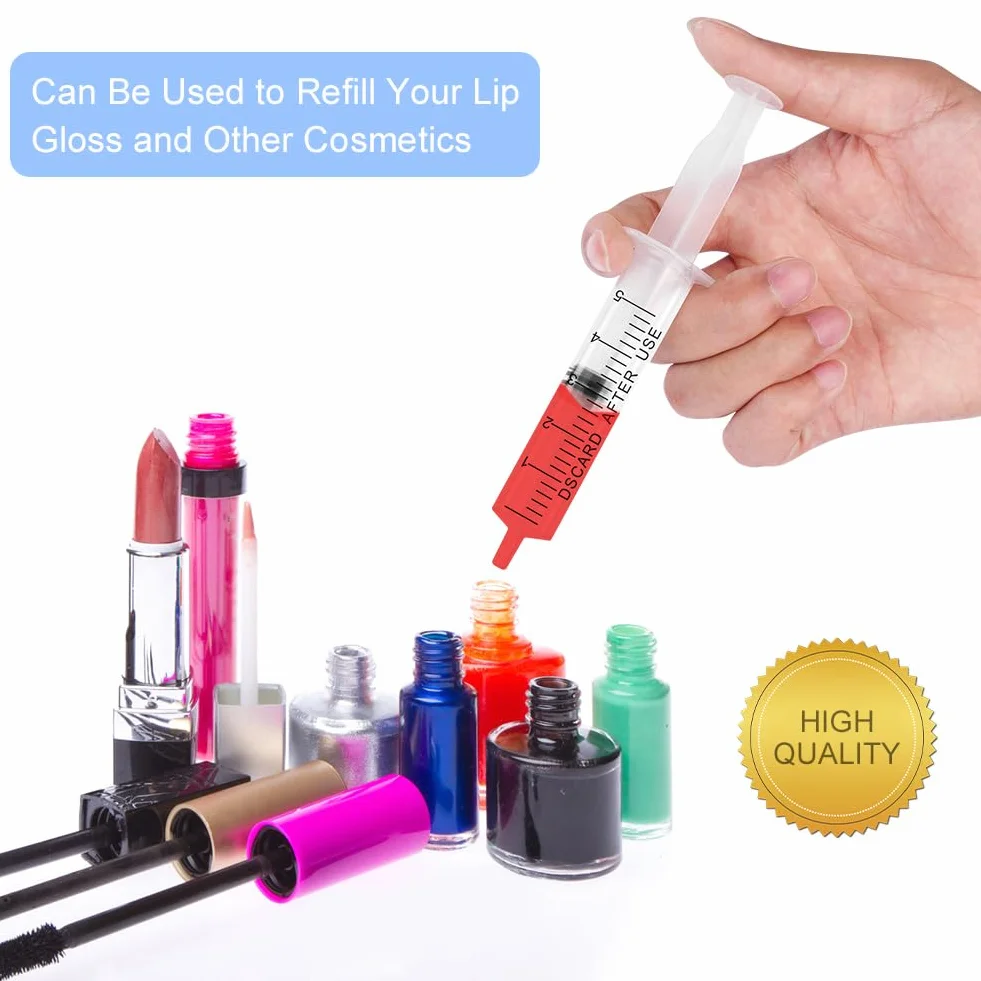 OFFCUP Jeringas de Plástico 5ml 10pcs Reutilizable para Jardín Laboratorio Medición Riego