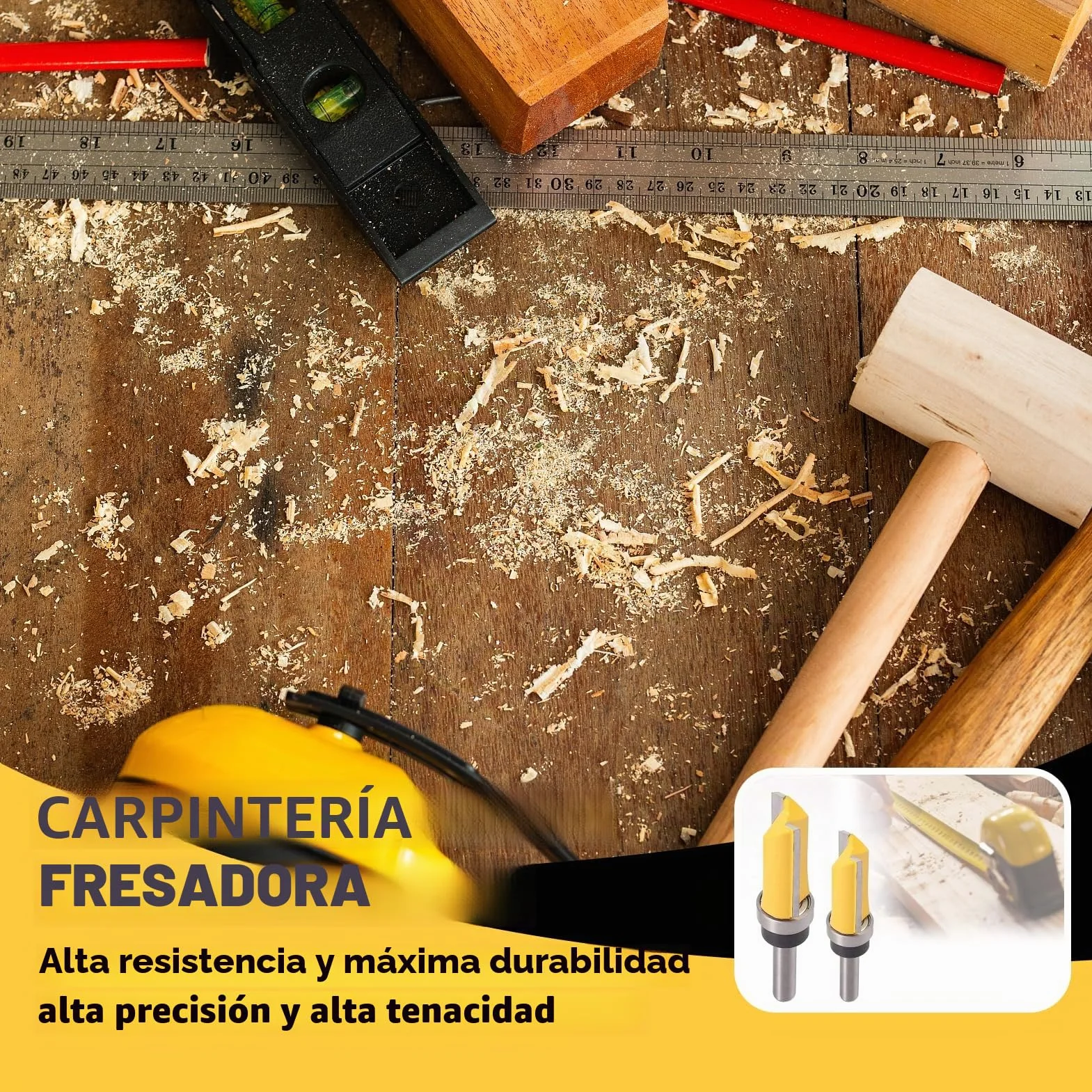 Fresa Copiadora 6mm 3pcs para Madera