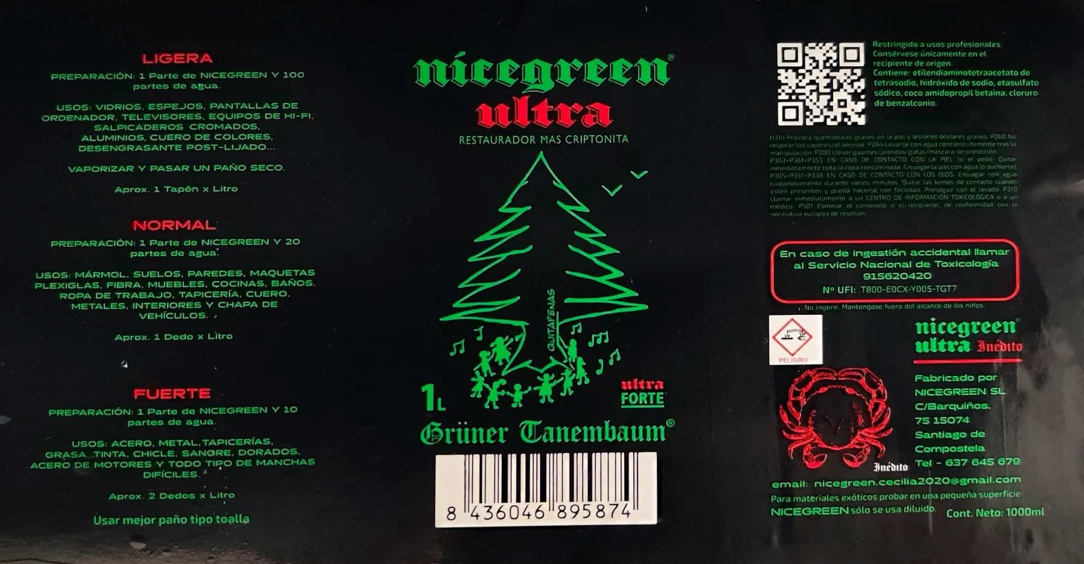 Nicegreen Ultra Limpiador Ecológico Concentrado Hogar Oficina Coche Difusor Ergonómico