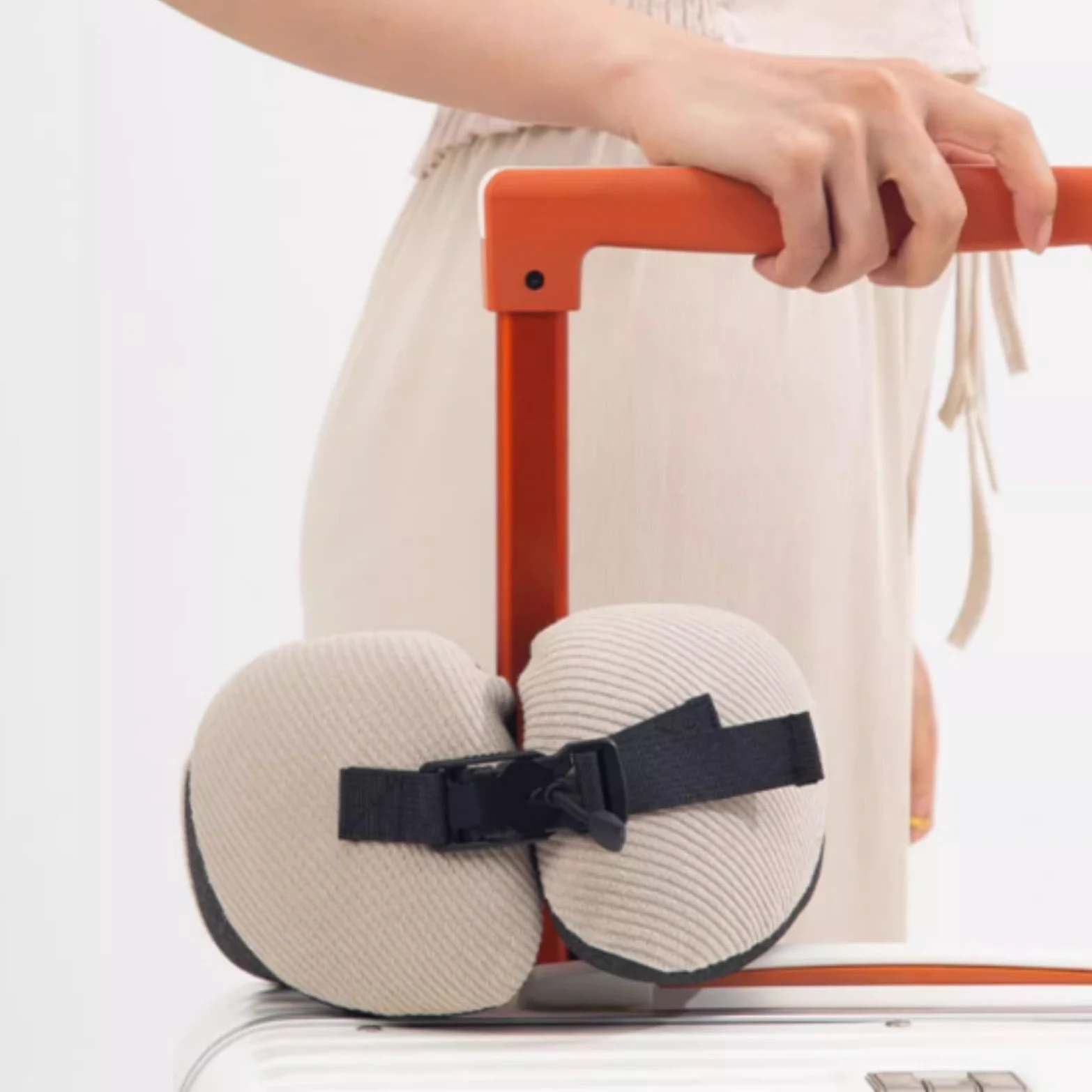 Almohada De Viaje Cuello Oficina Almohada De Viaje Portátil En Forma U For El Apoyo La Columna Cervical Y Sueño Accessorios De Viaje(Grün)