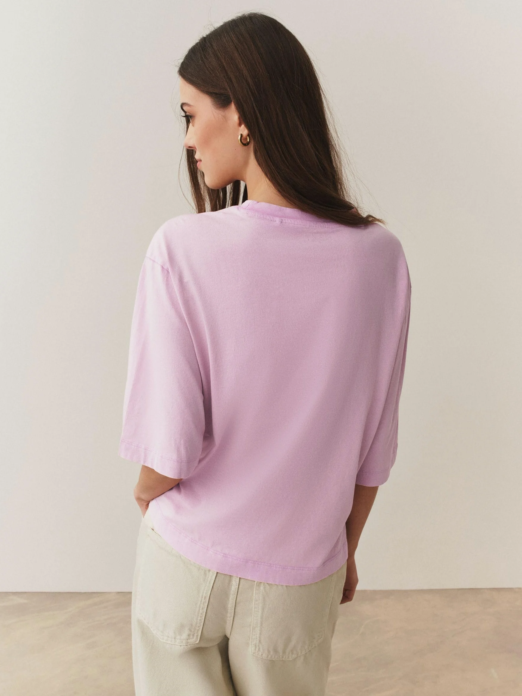 NEXT Mujeres Pack de 5 Camisetas de Corte Holgado y Cuadrado con Cuello Redondo y Mangas hasta el Codo